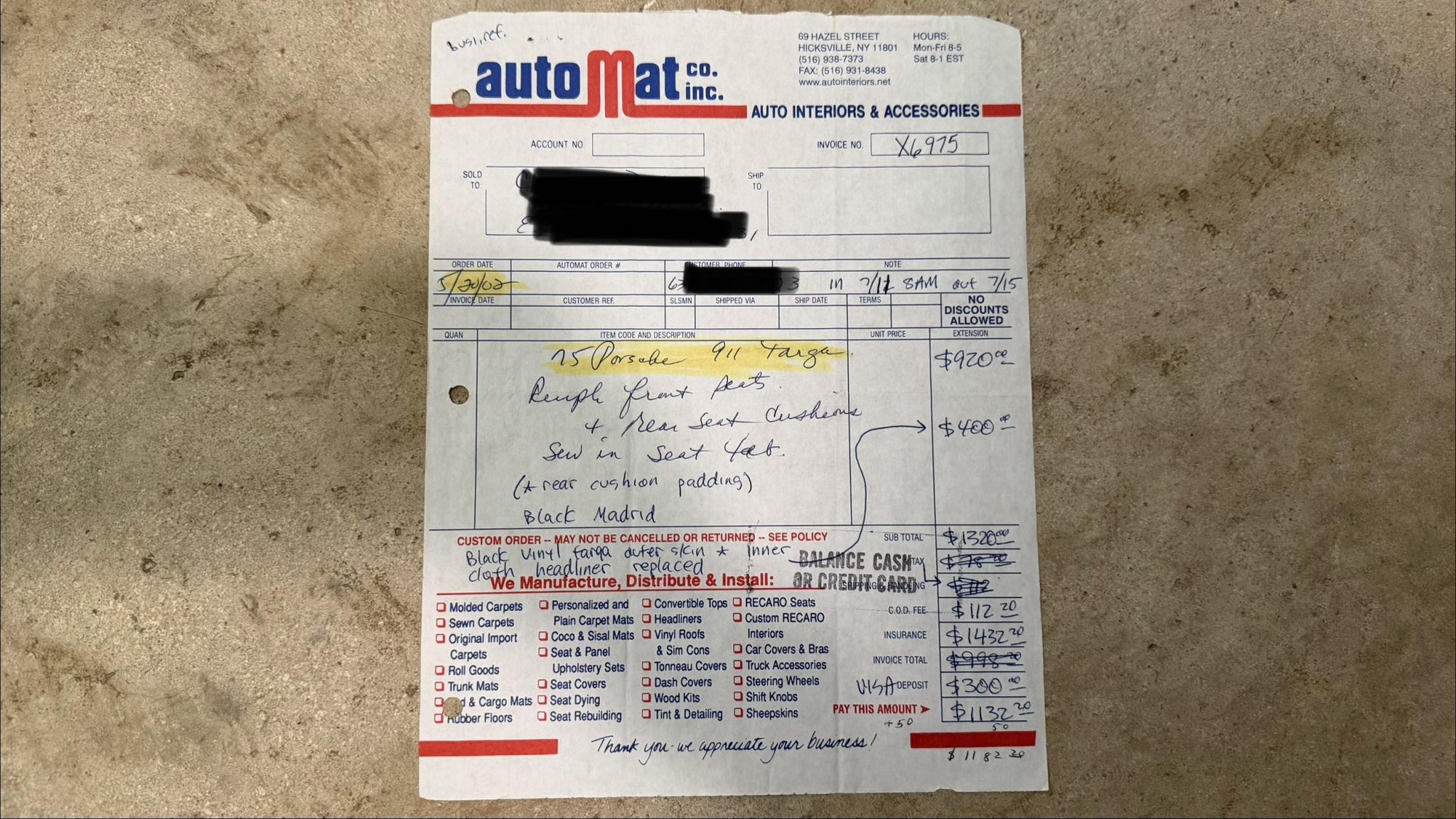 Service record