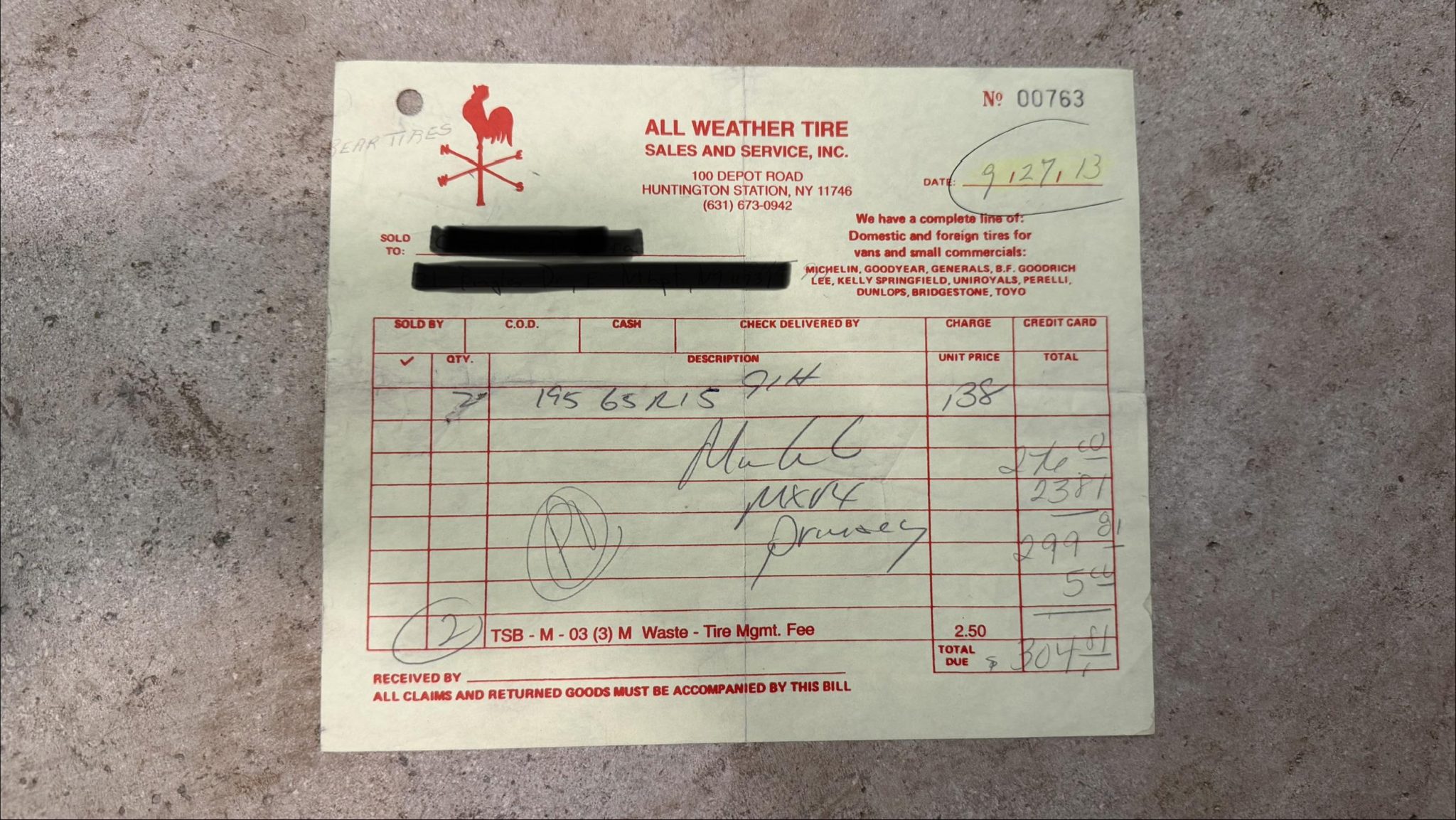 Service record