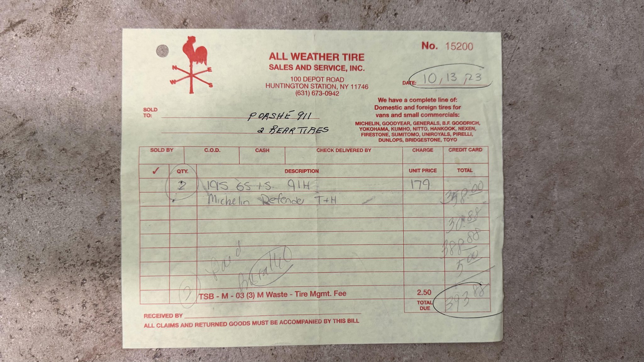 Service record