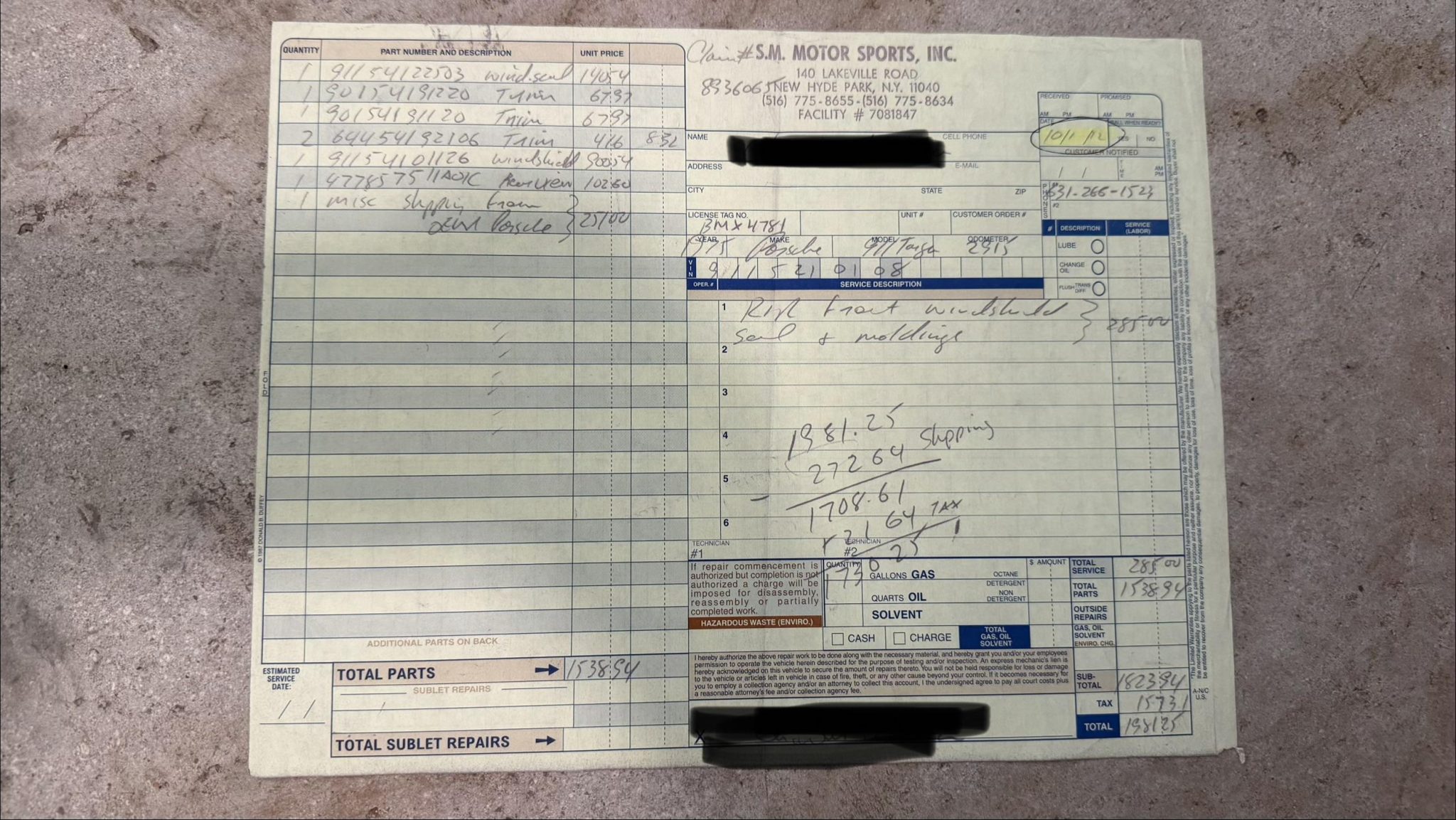 Service record