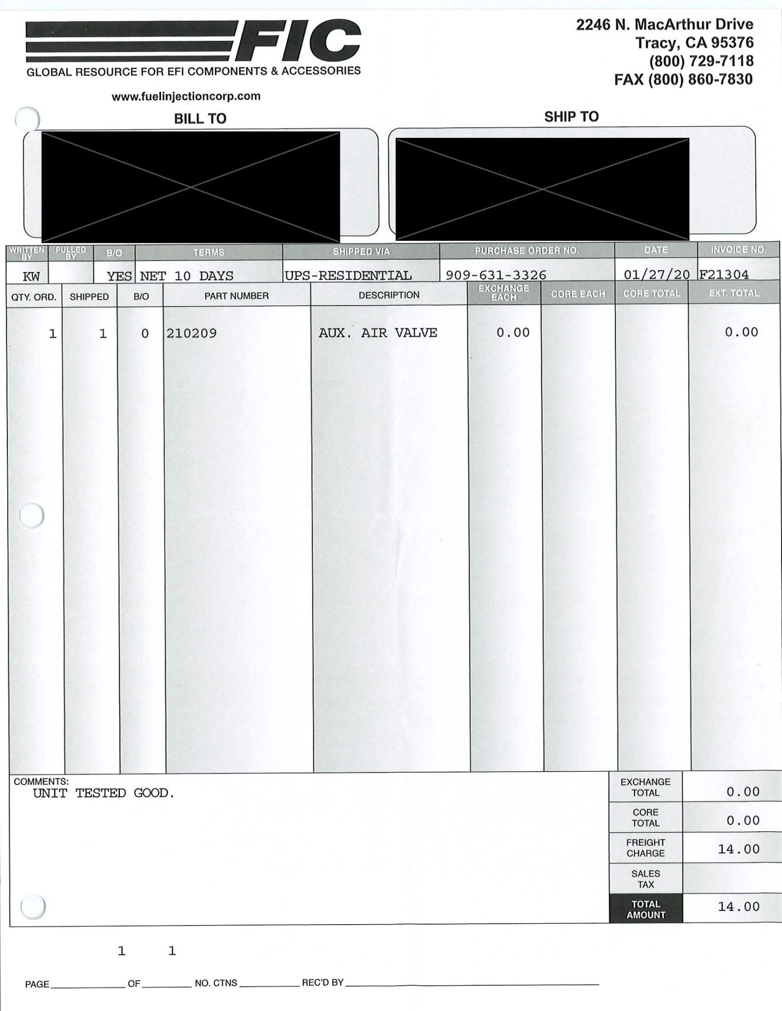 Service record
