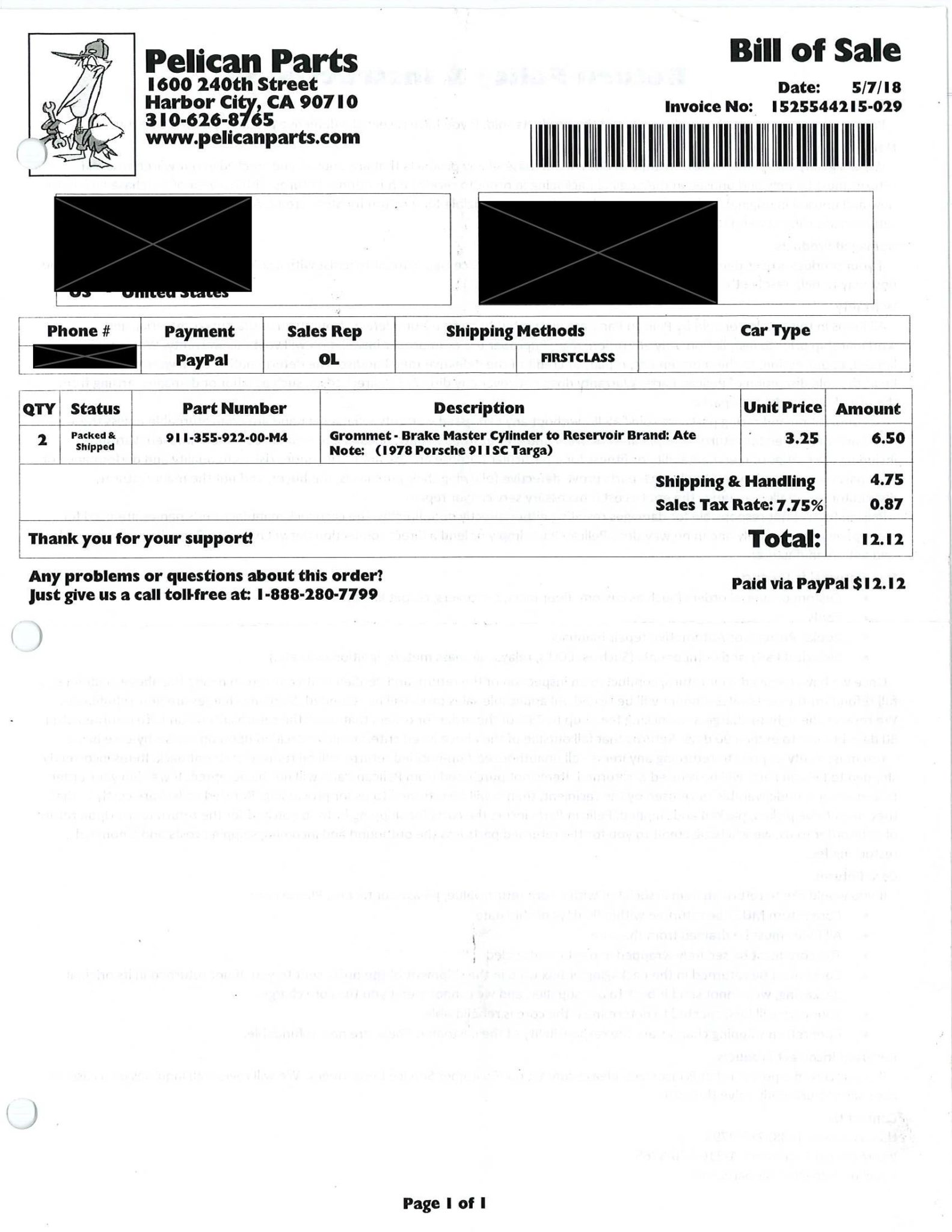 Service record