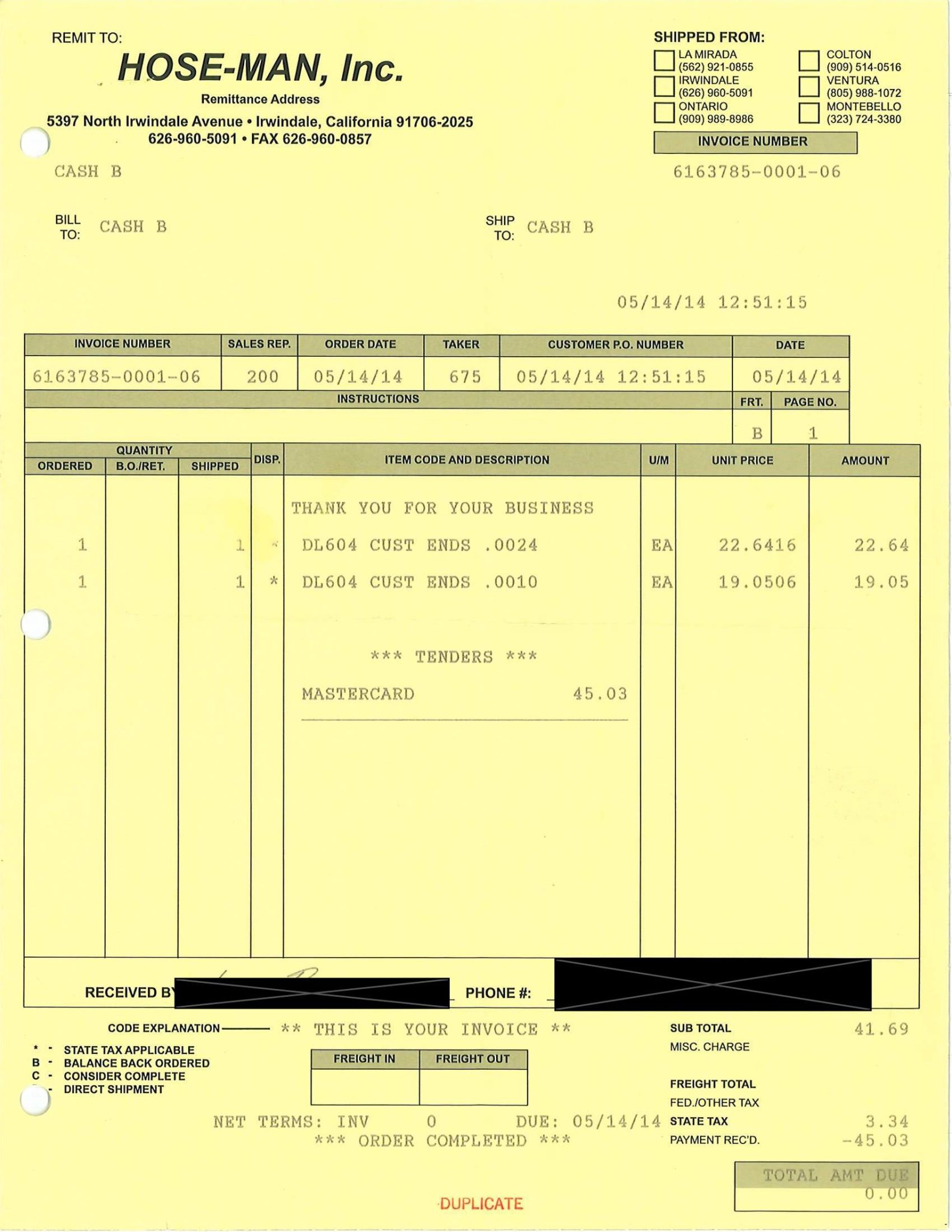 Service record