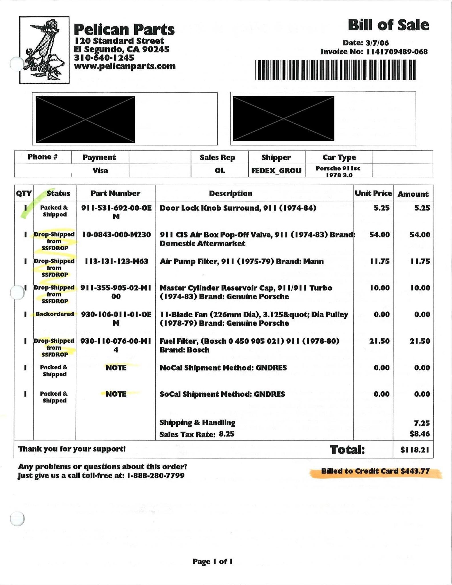 Service record