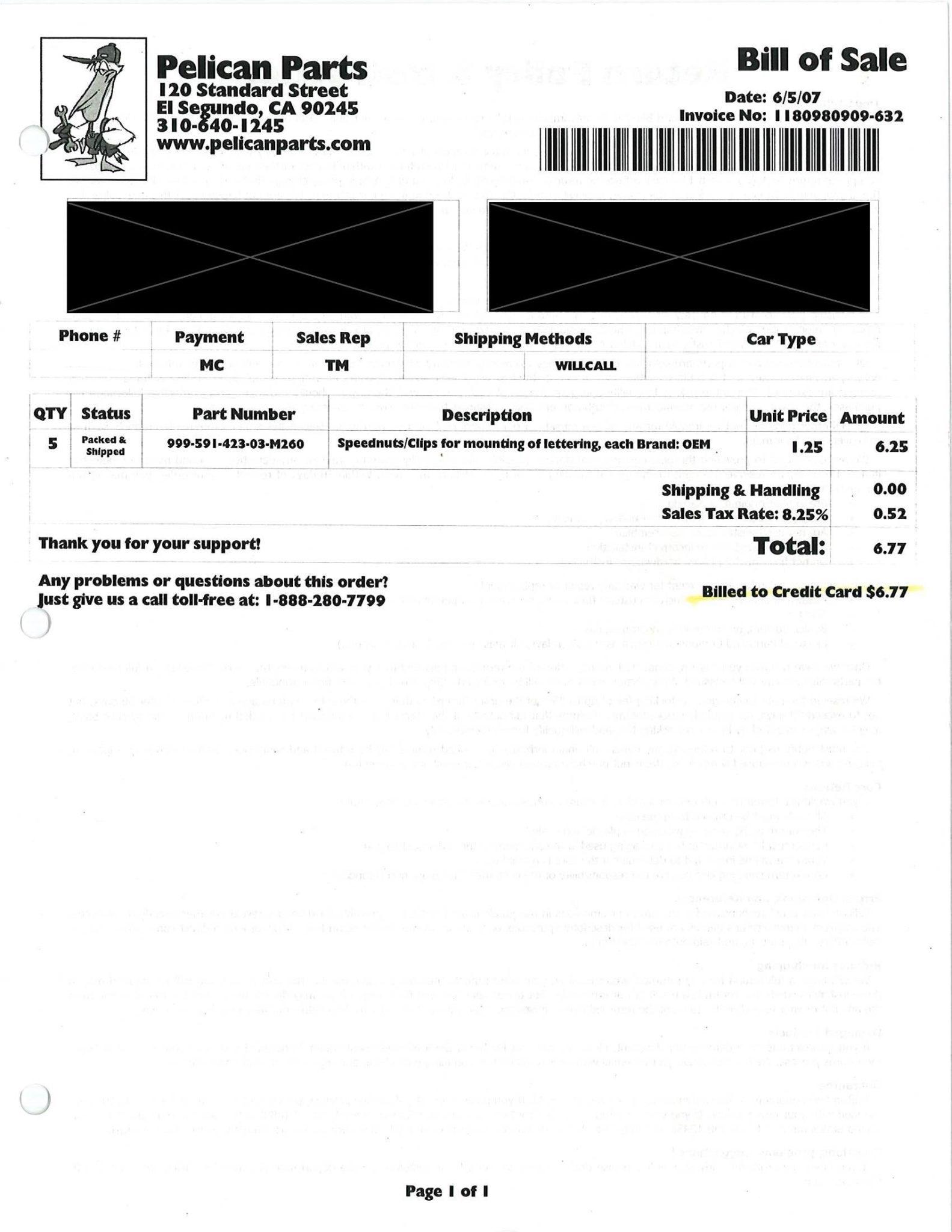 Service record