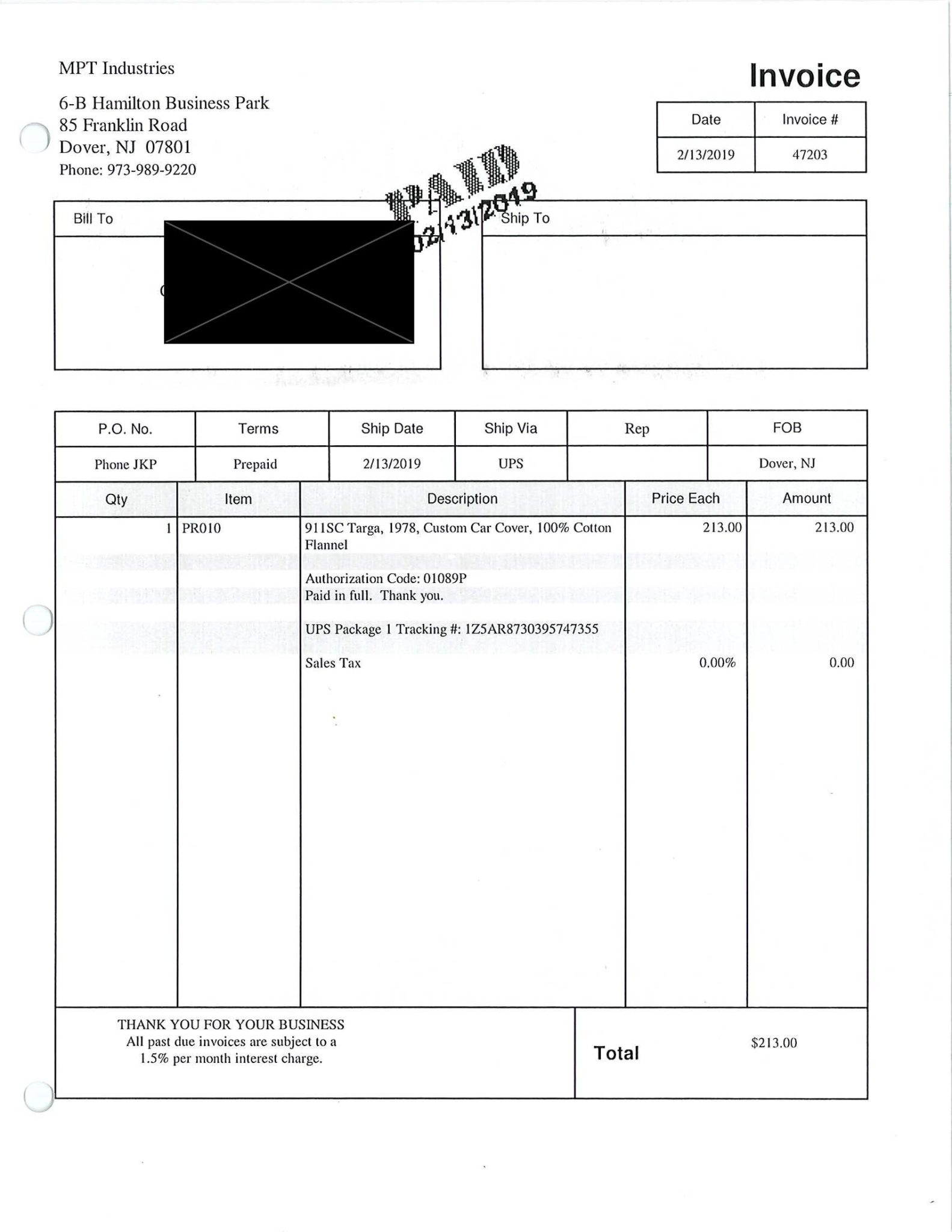 Service record