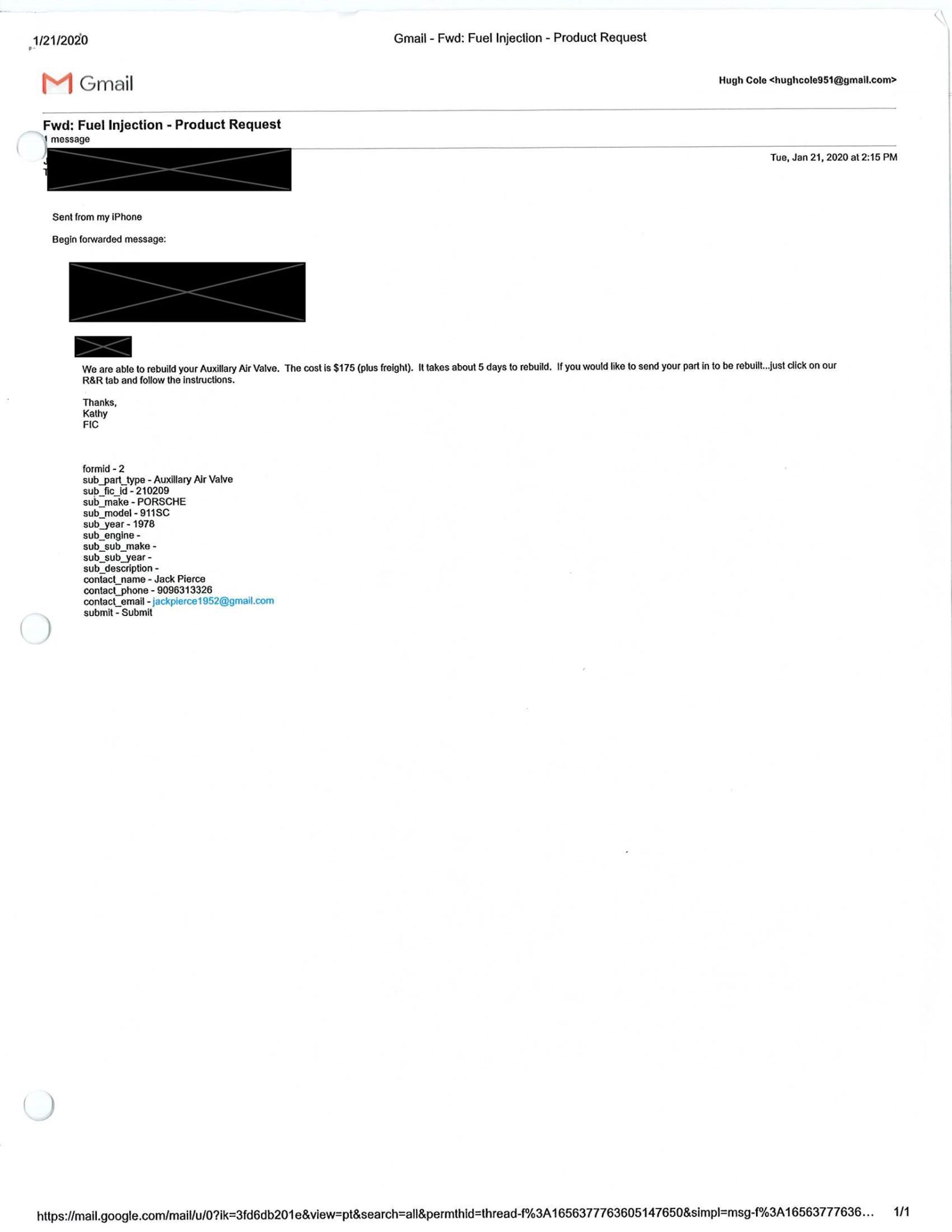 Service record