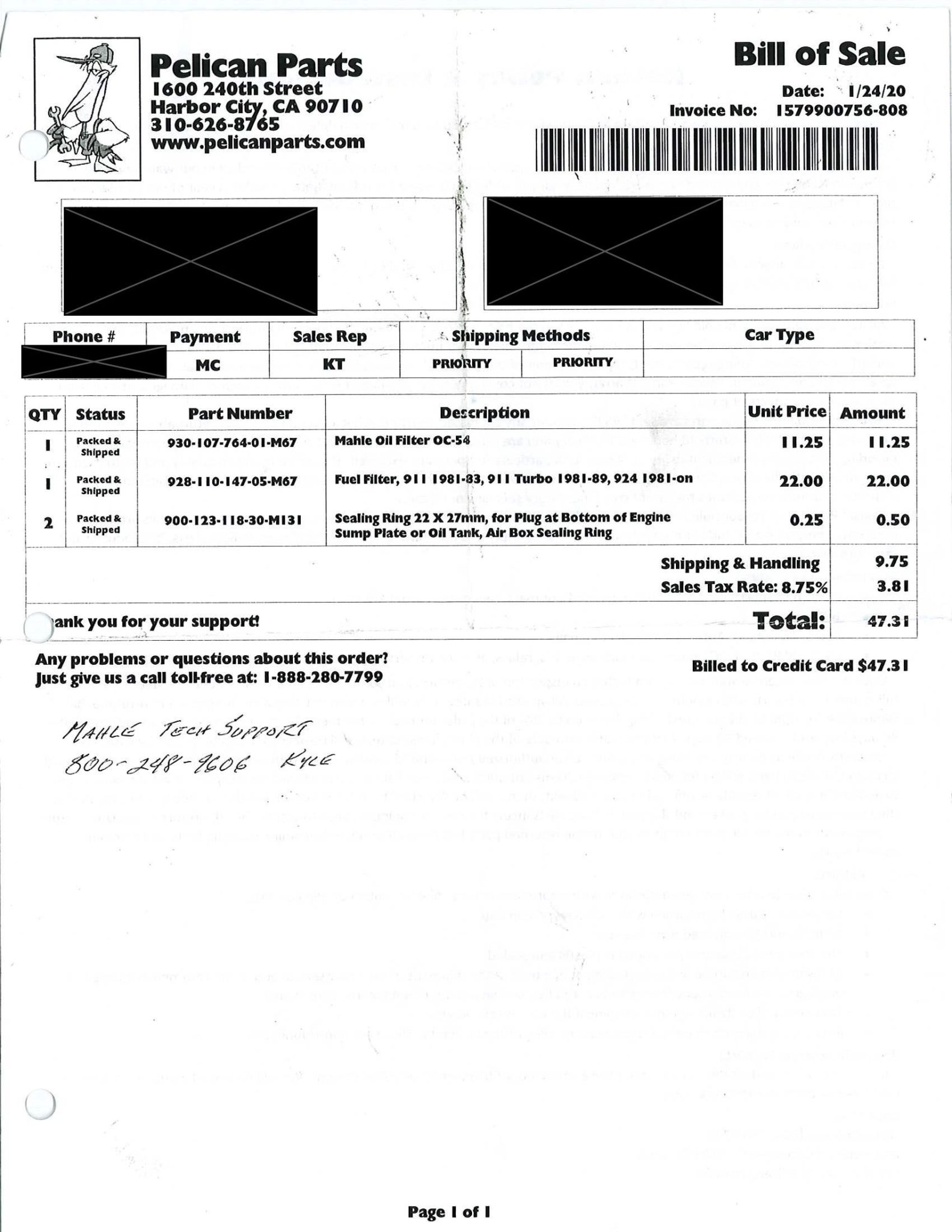 Service record