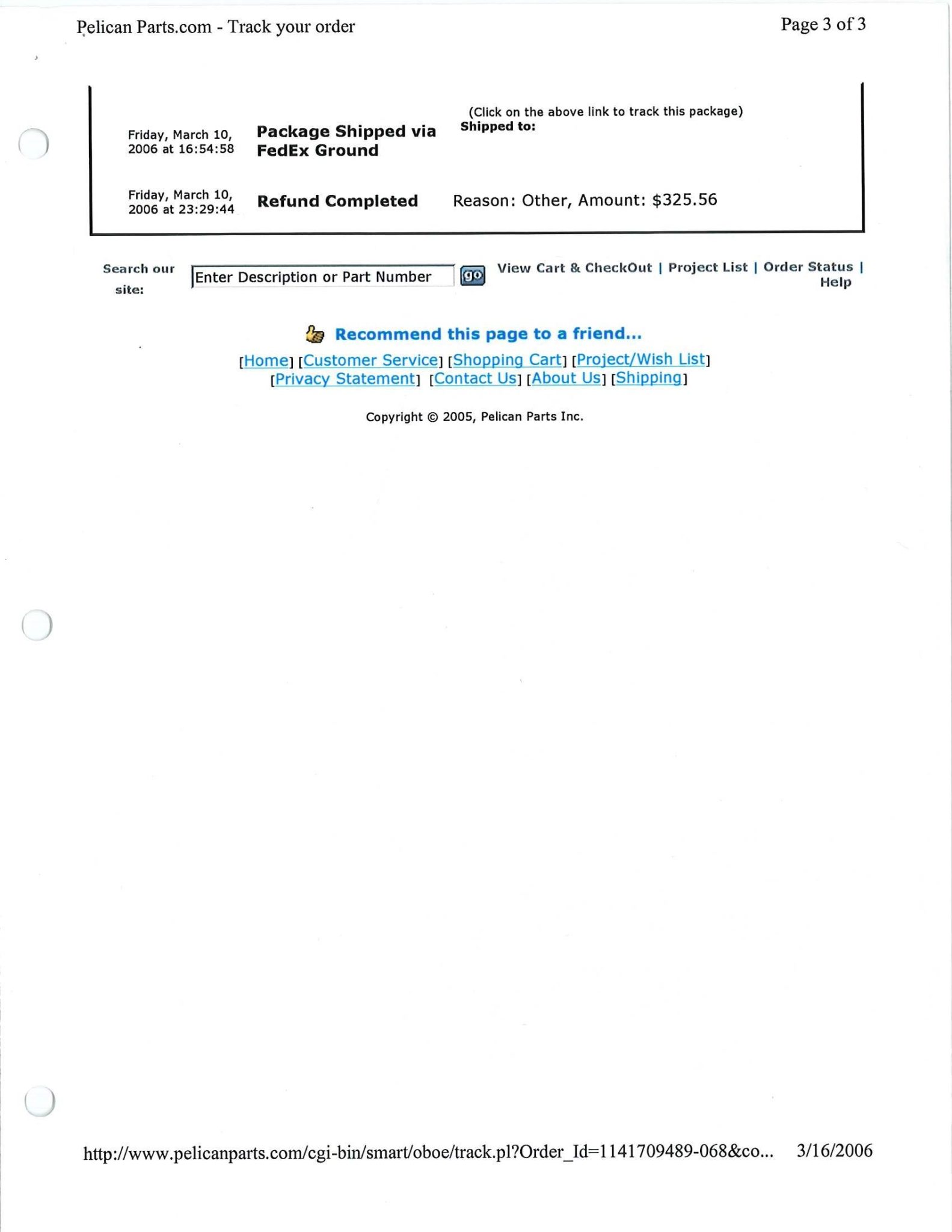 Service record