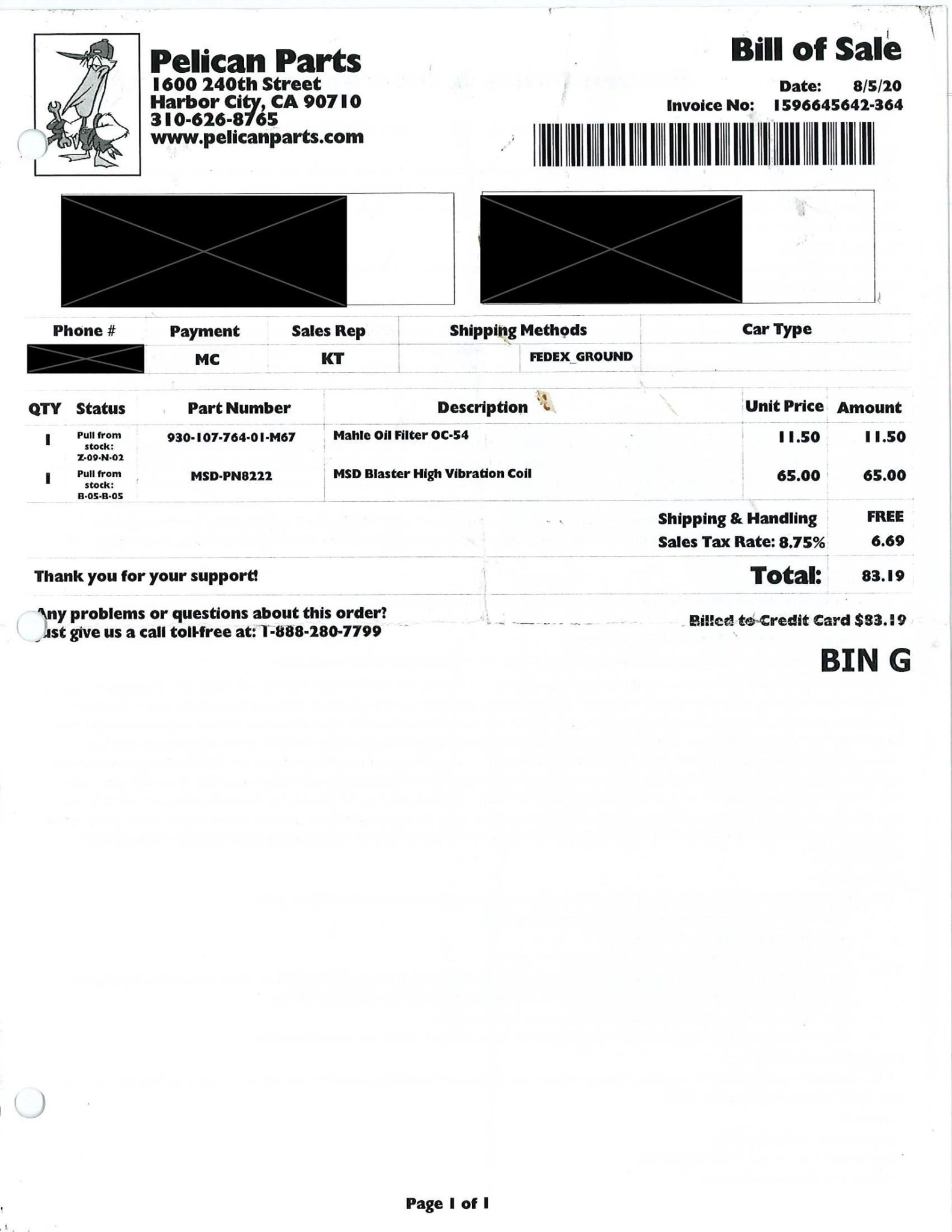 Service record