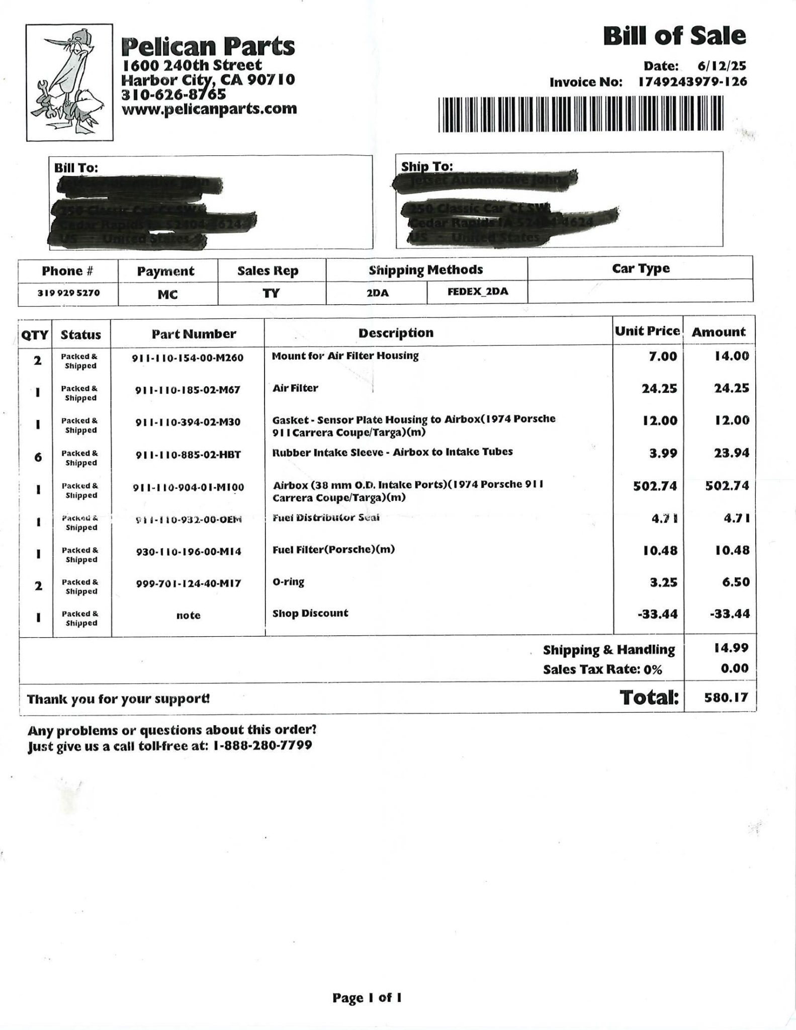 Service record