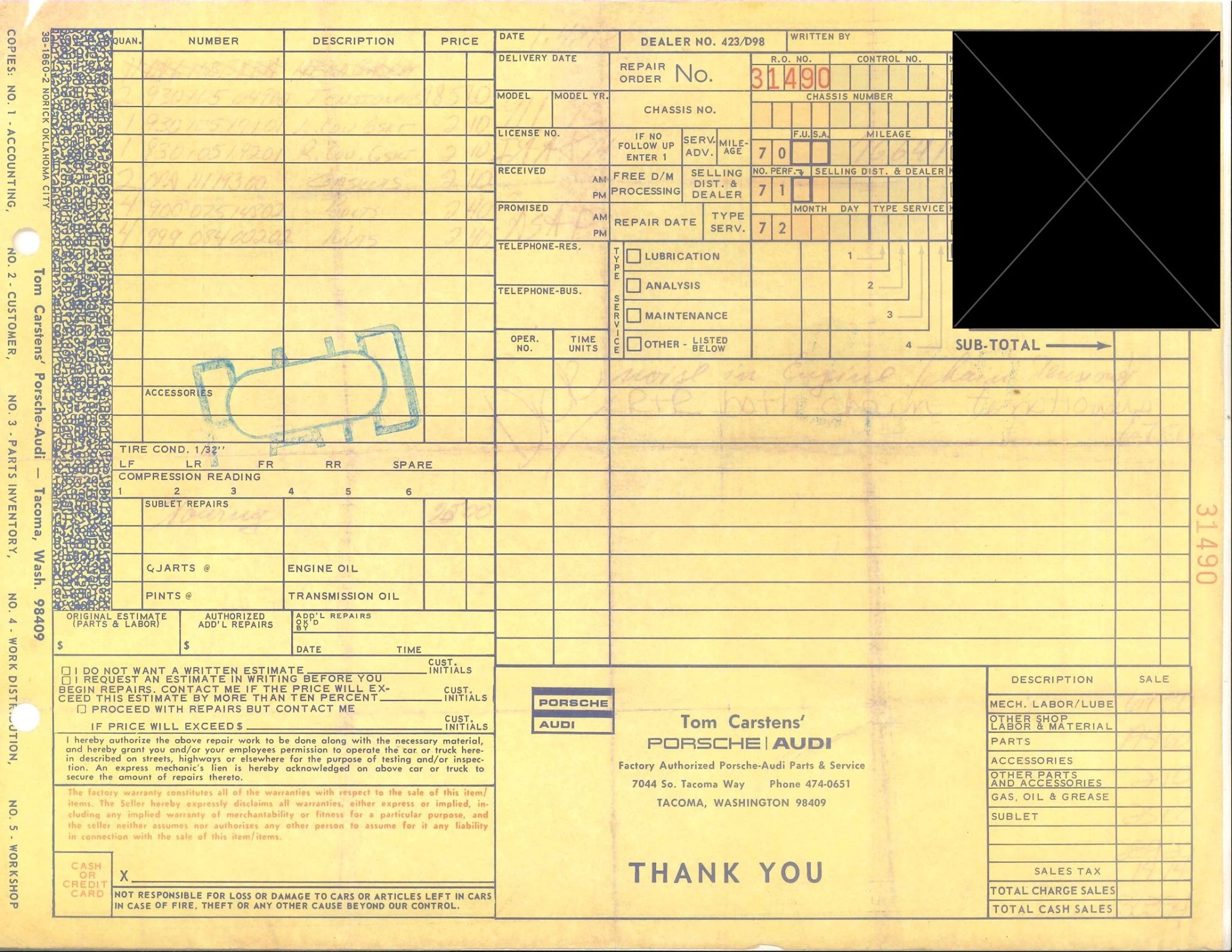Service record