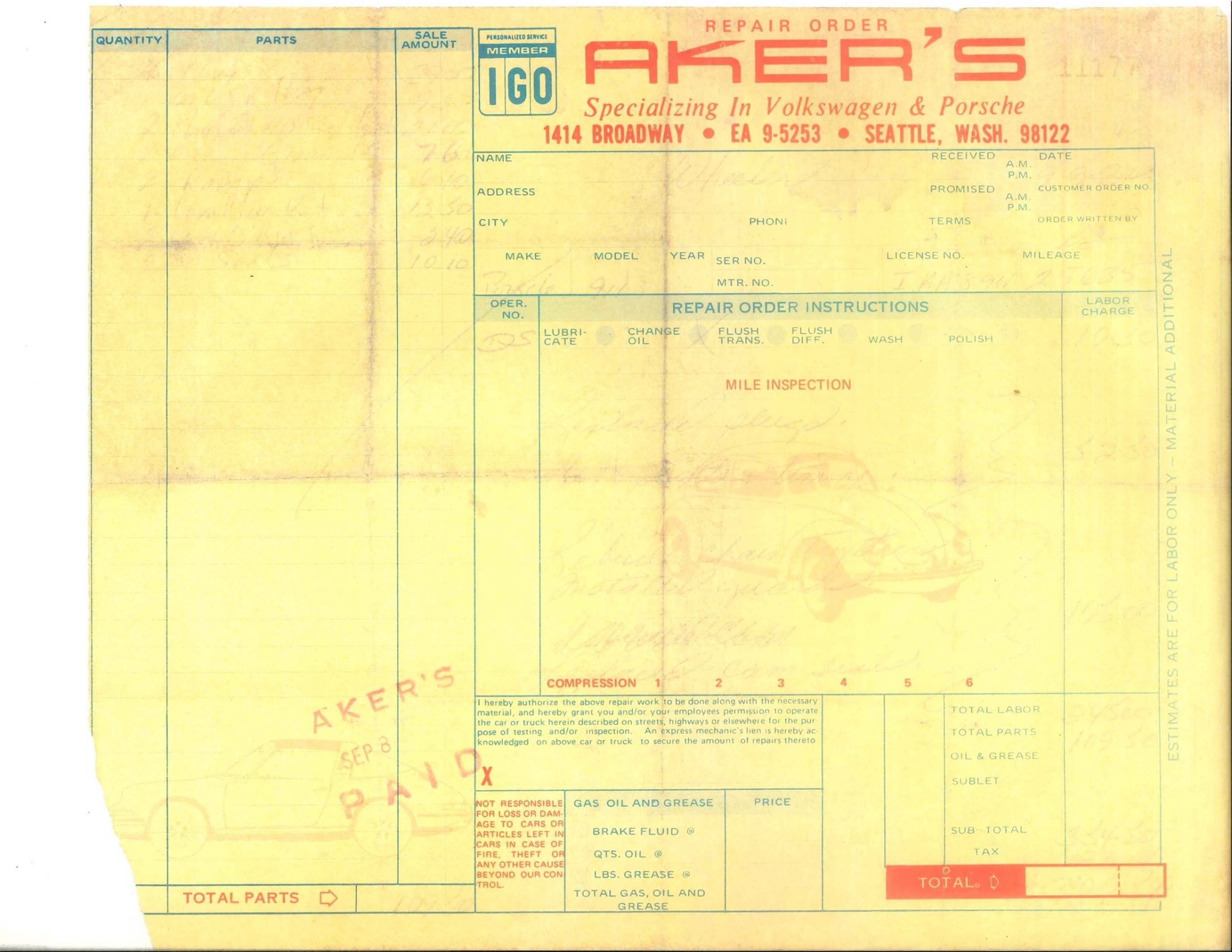 Service record