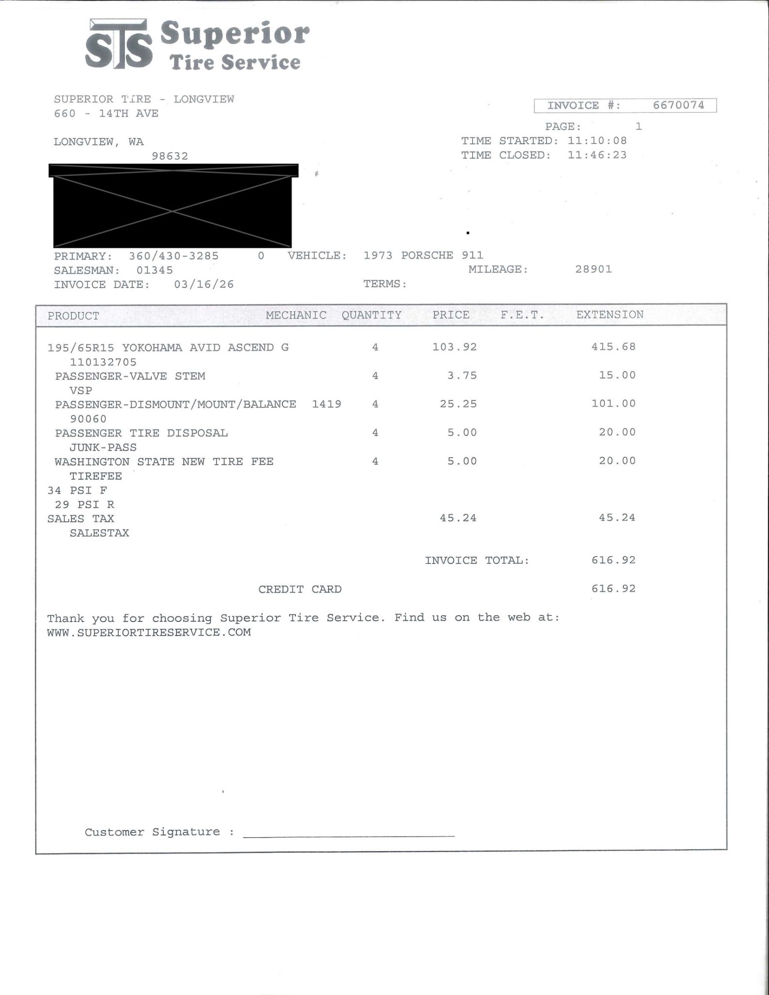 Service record