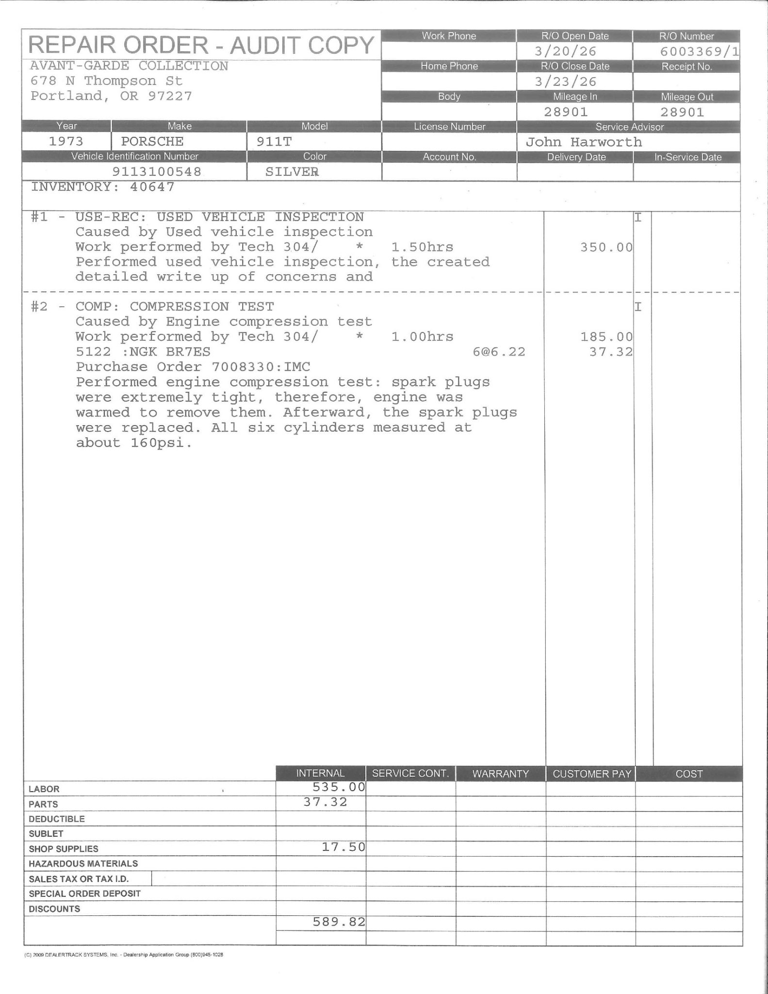 Service record