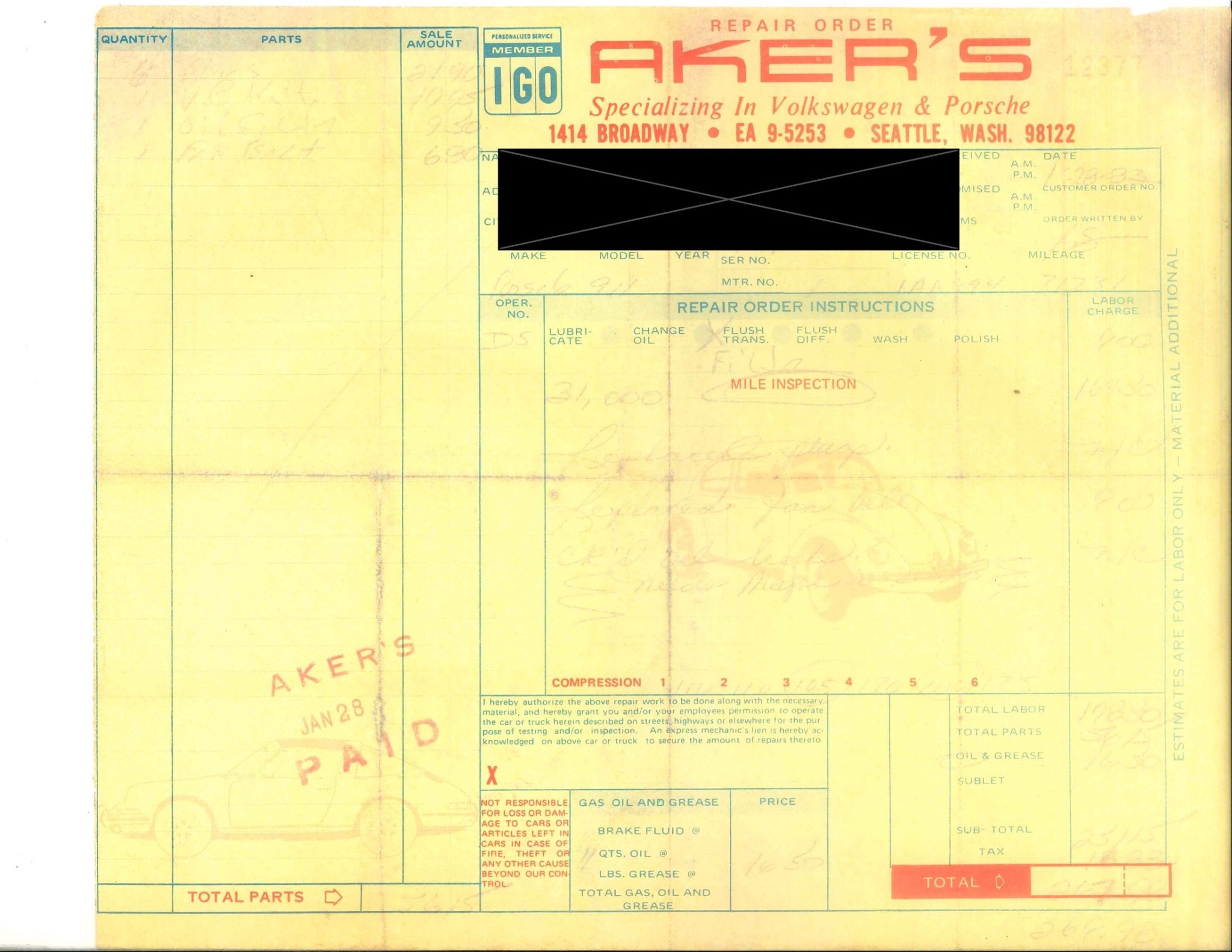 Service record