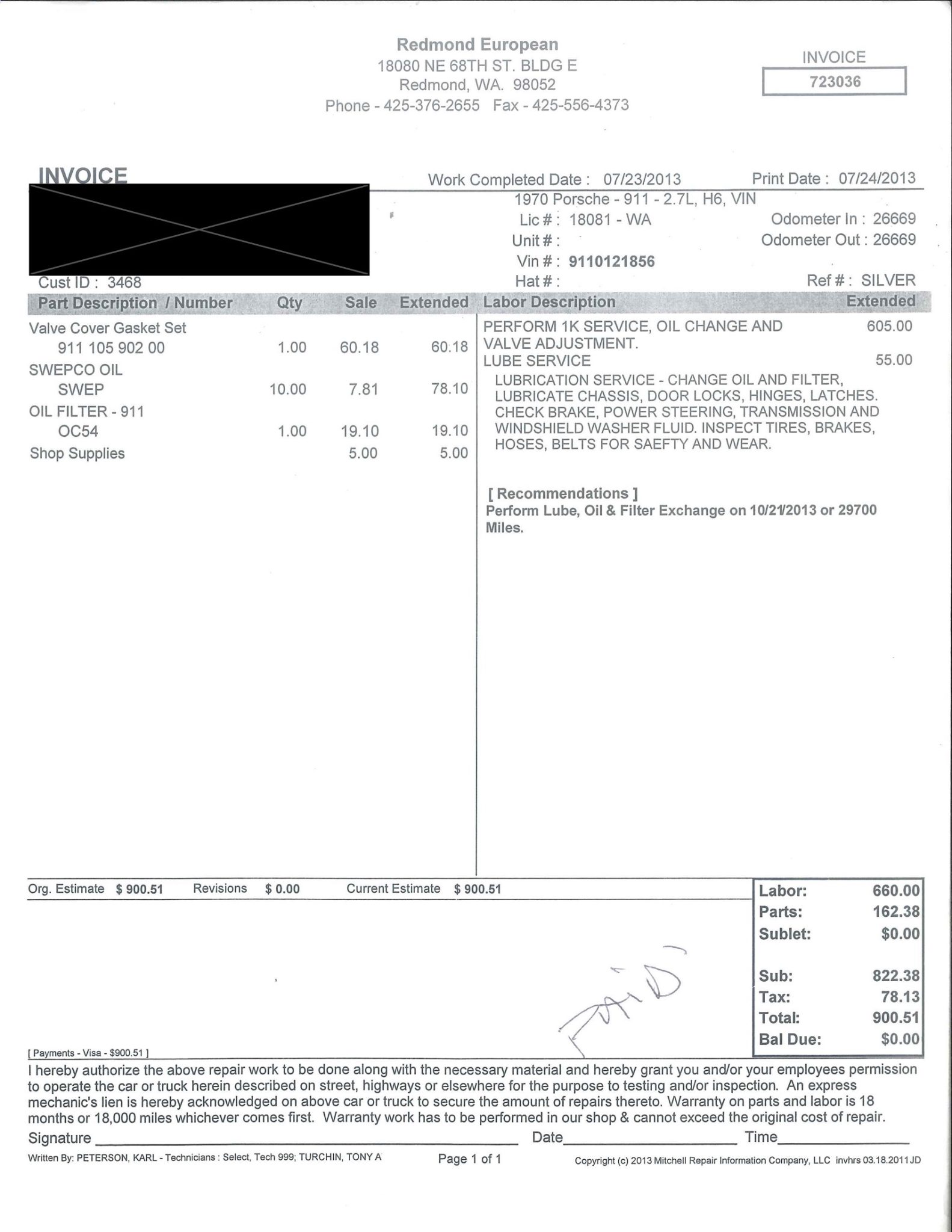 Service record