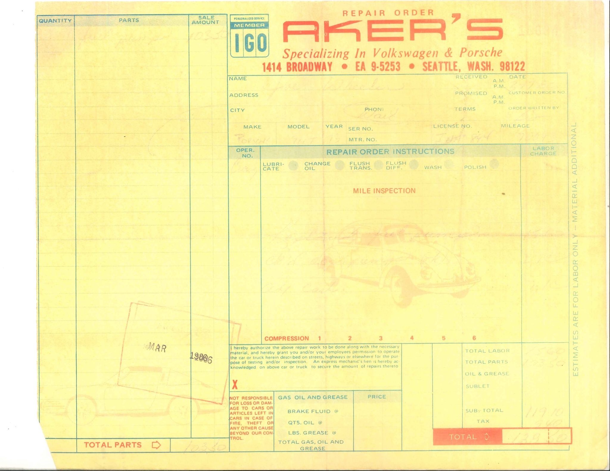 Service record