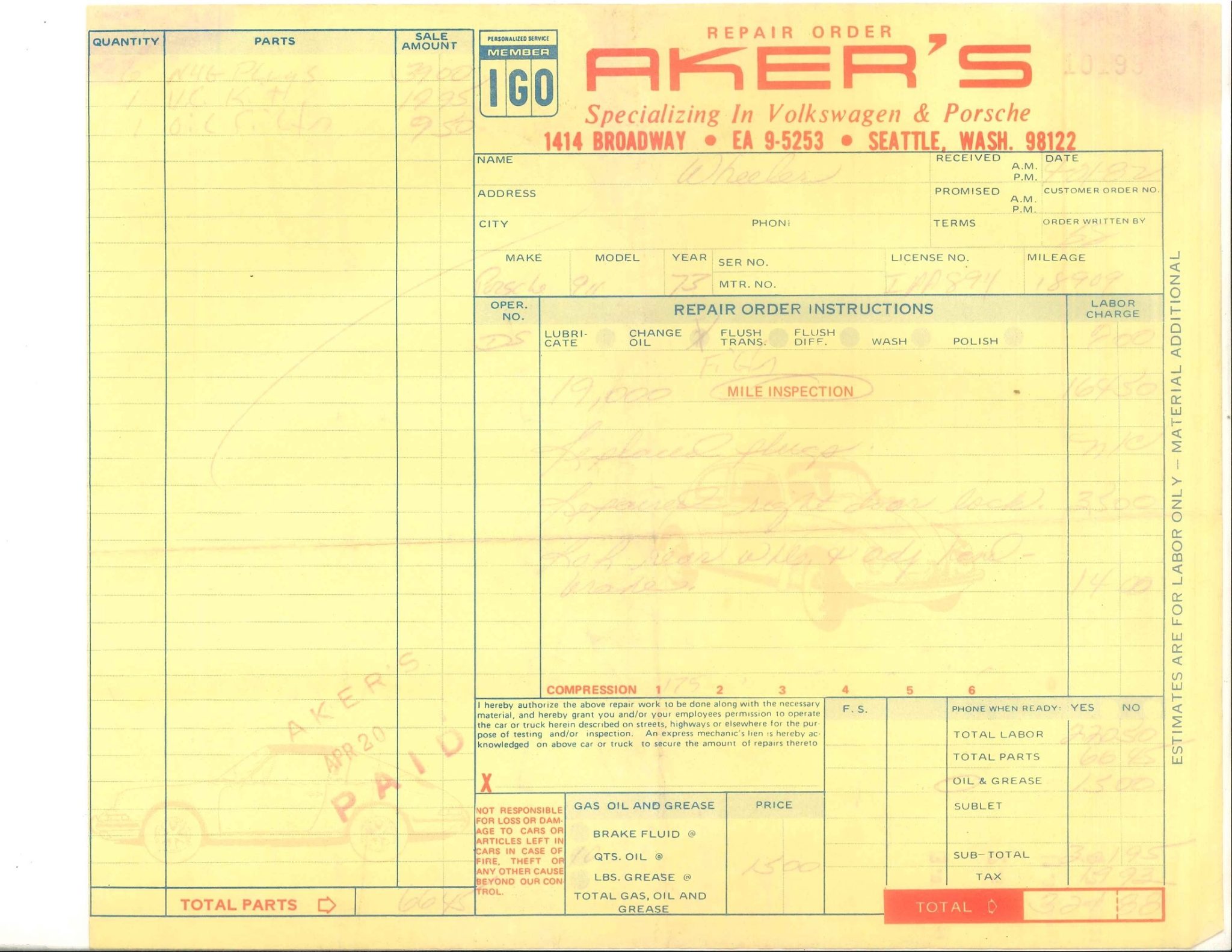 Service record