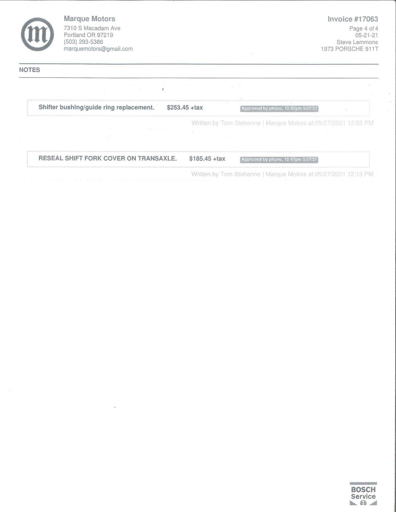 Service record