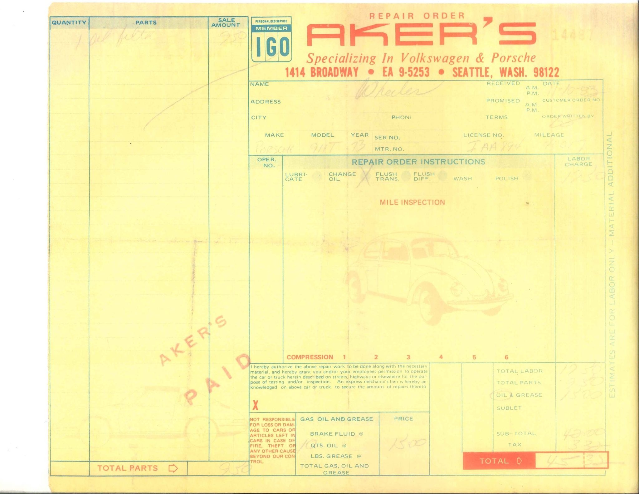 Service record