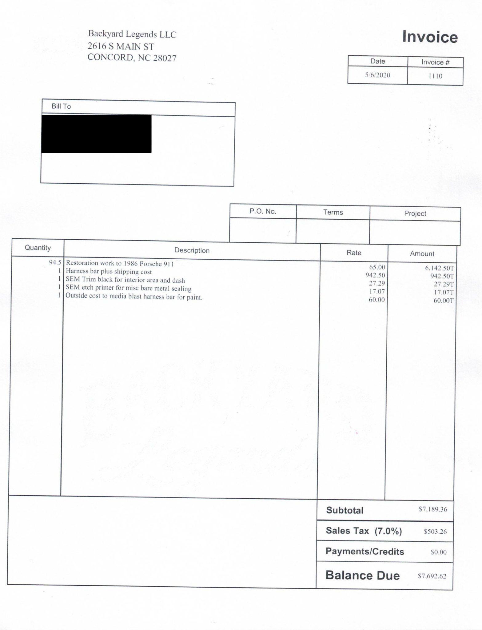 Service record