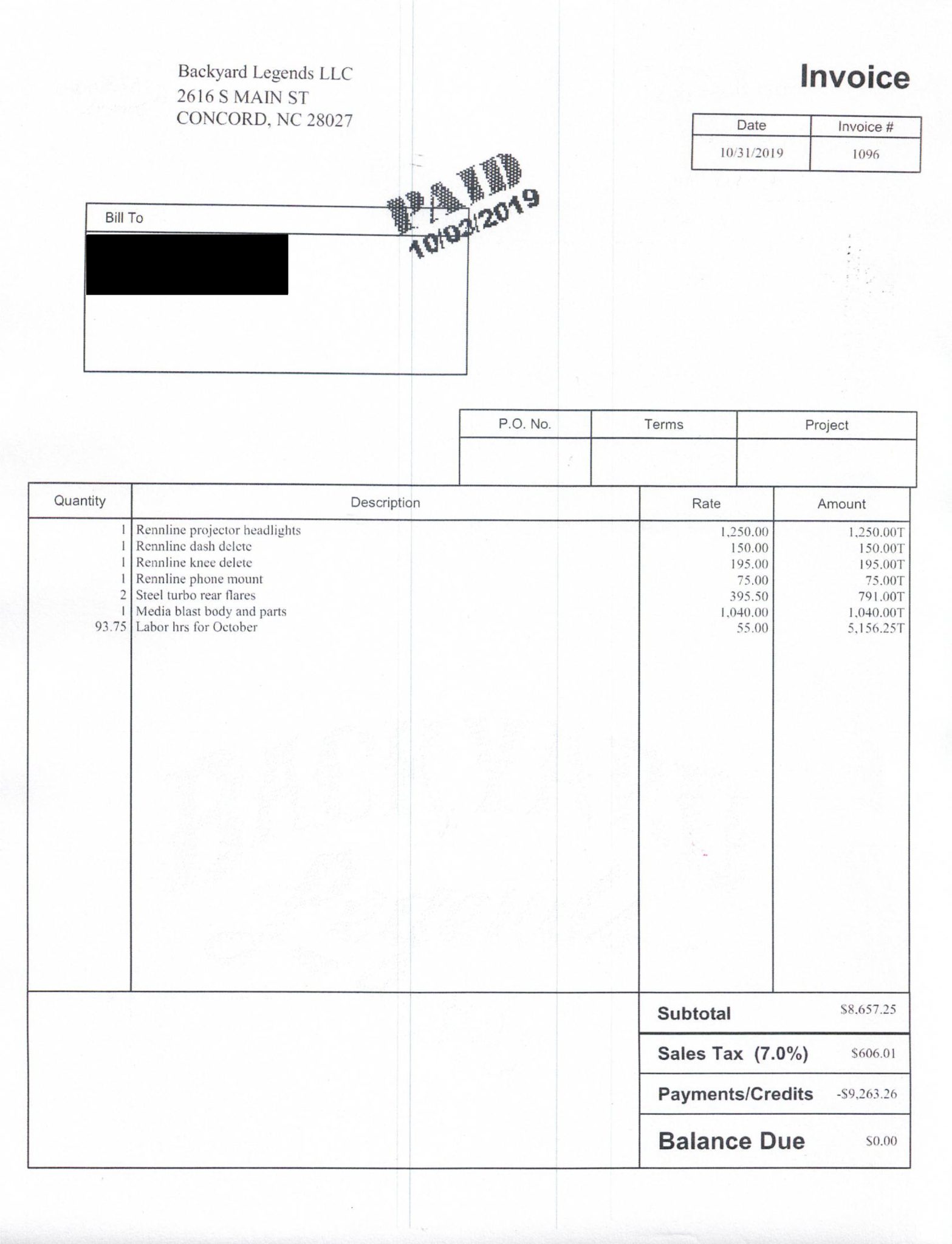 Service record
