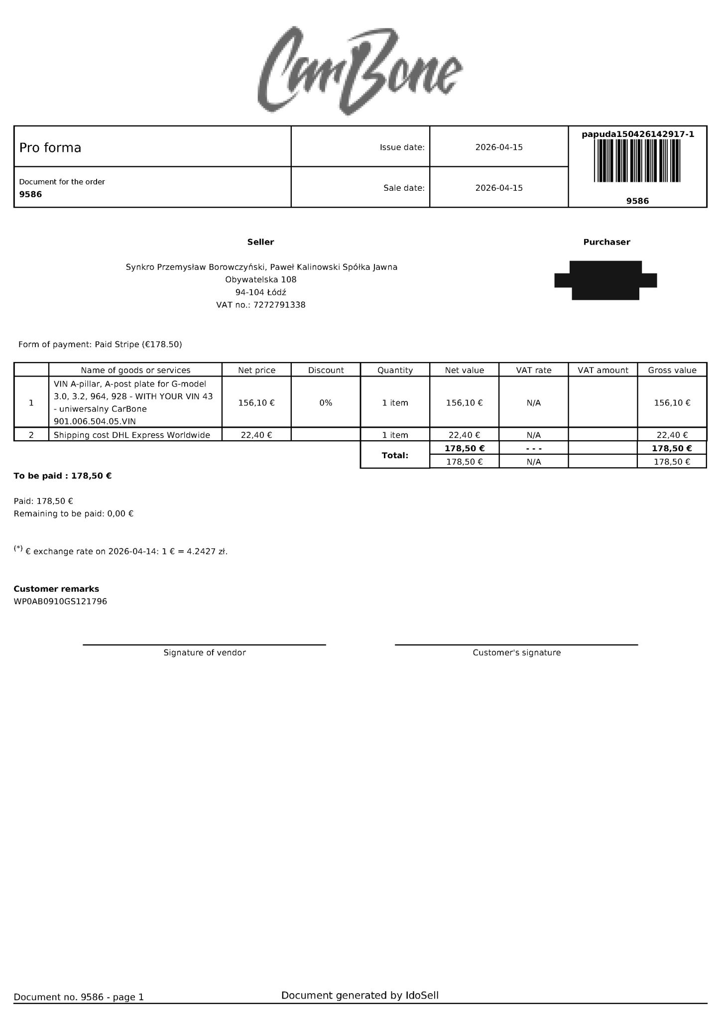 Service record