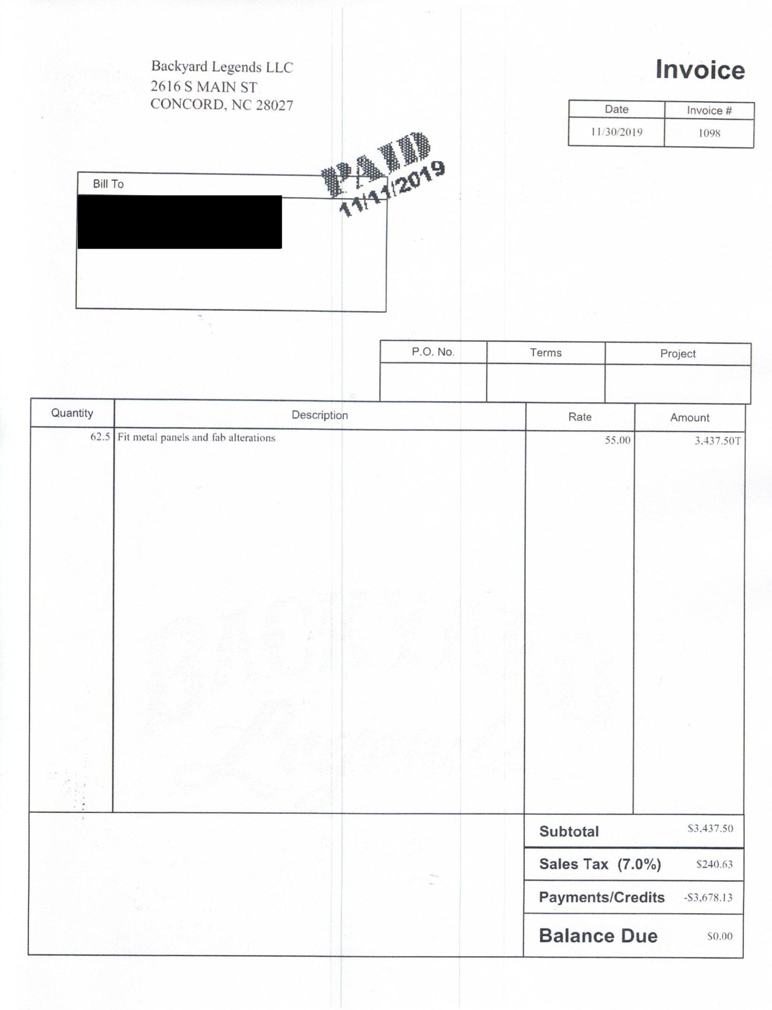Service record