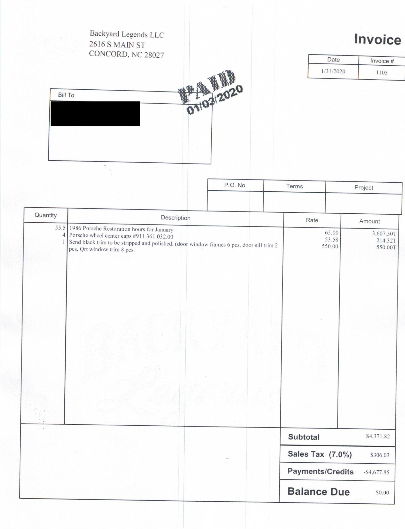 Service record