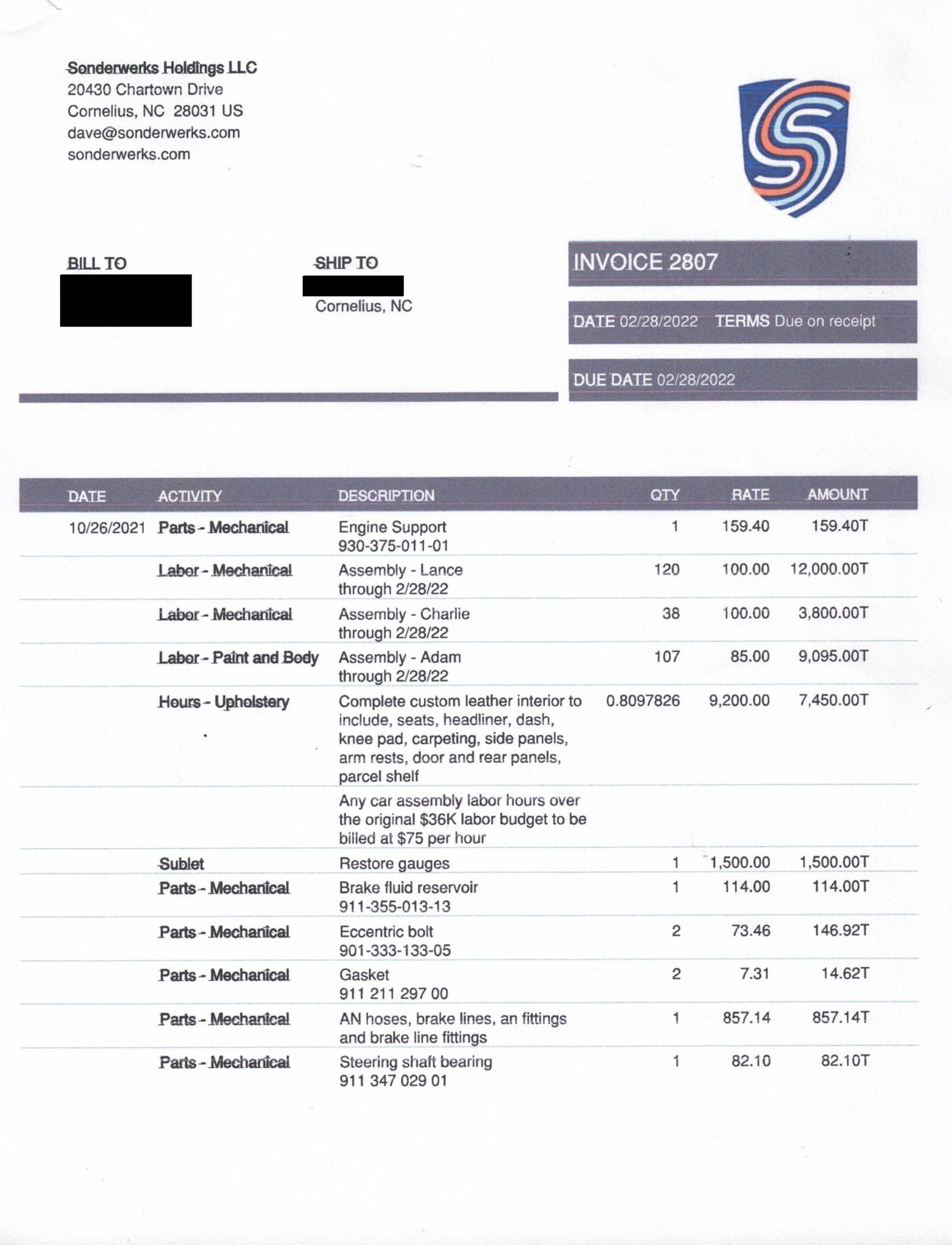 Service record