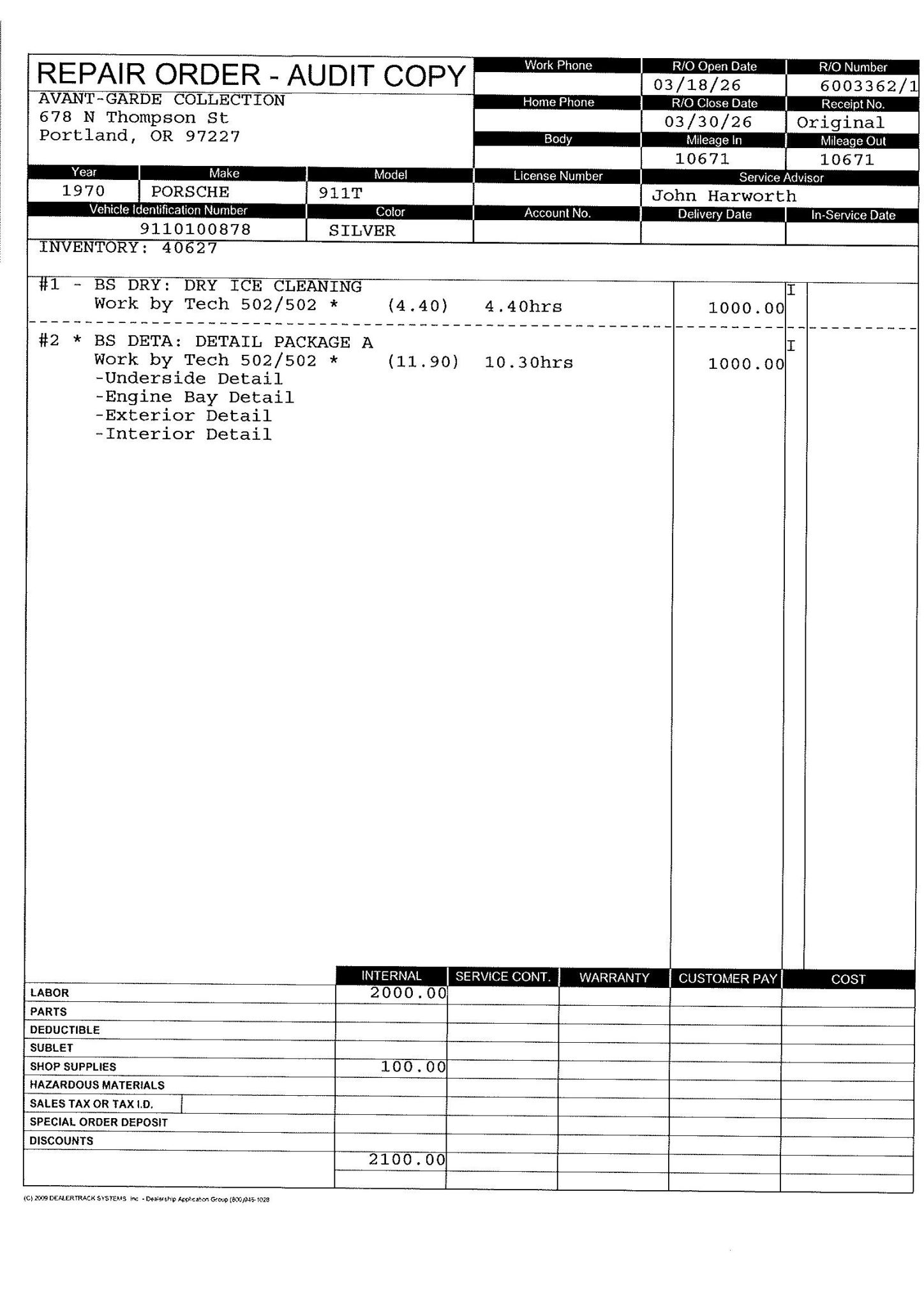 Service record