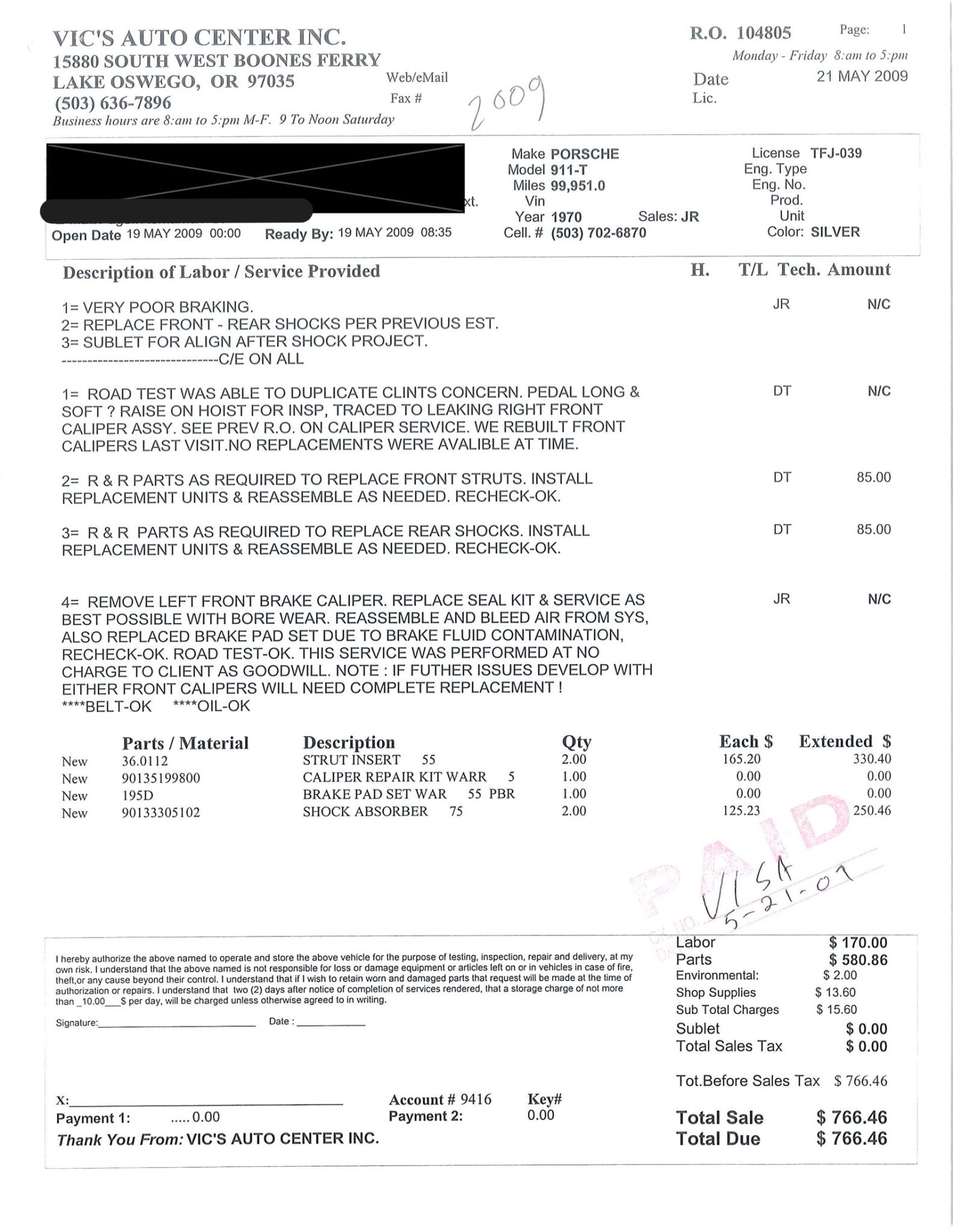 Service record
