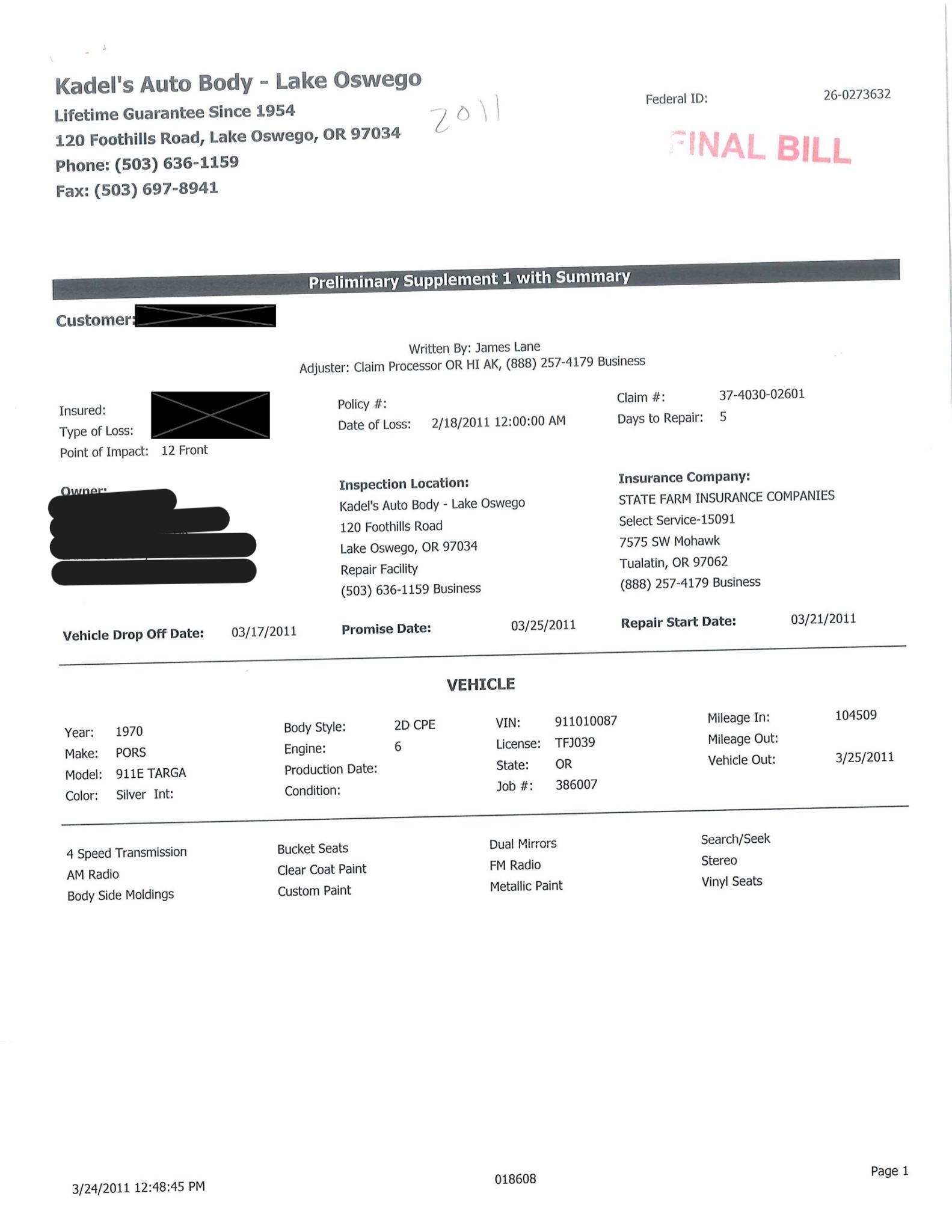 Service record