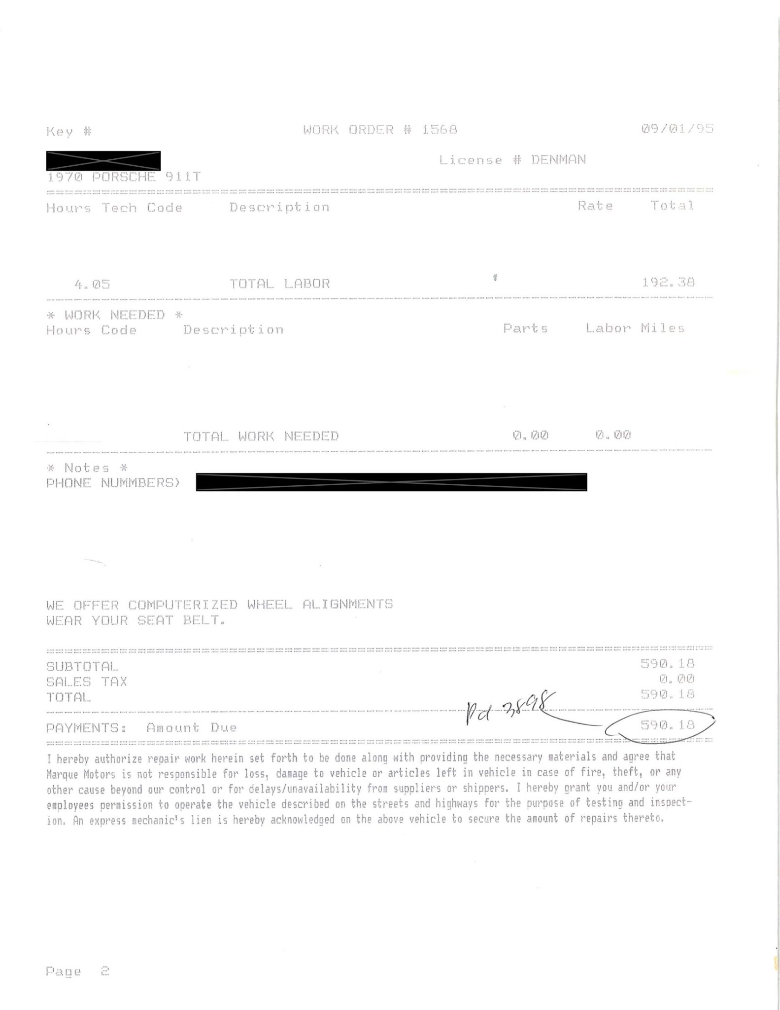 Service record
