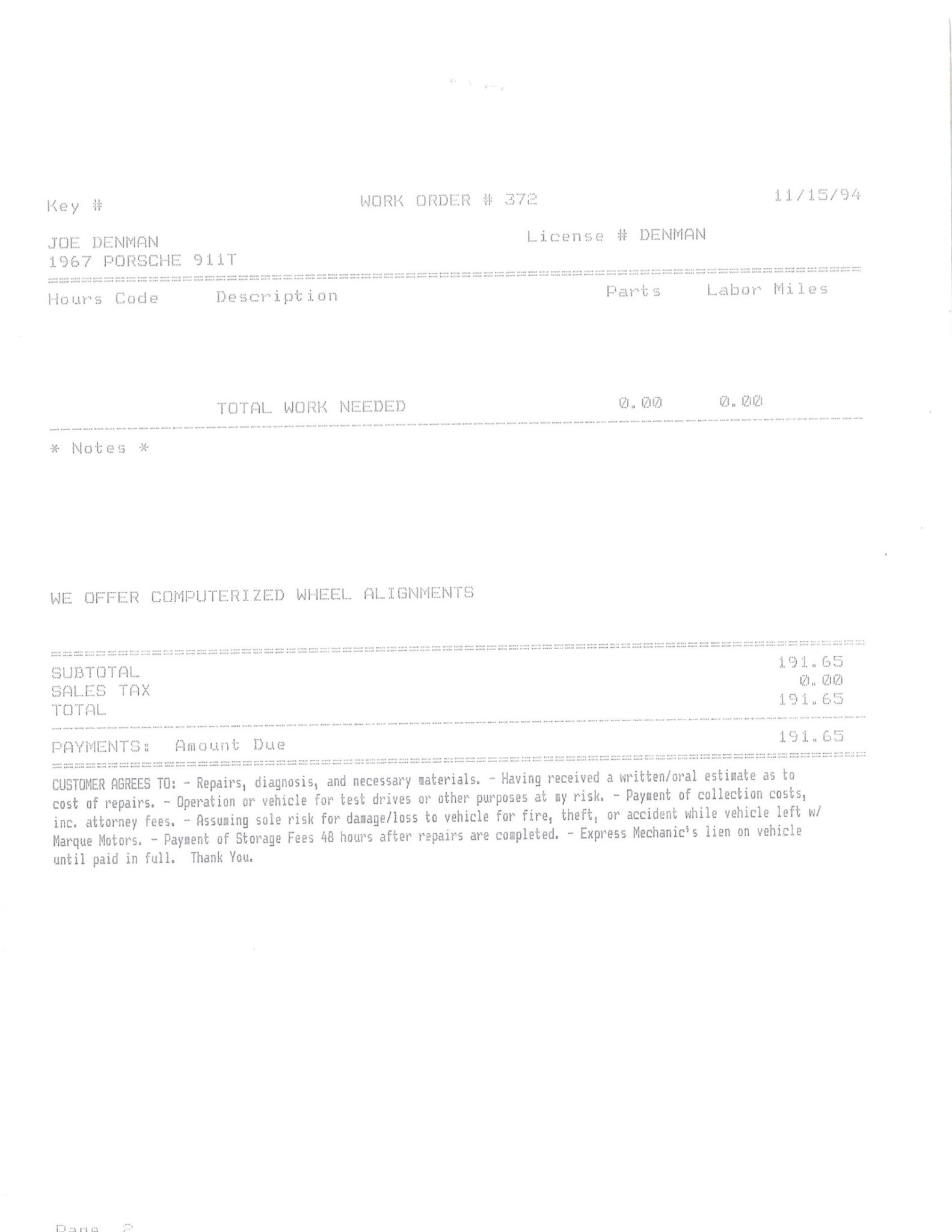 Service record