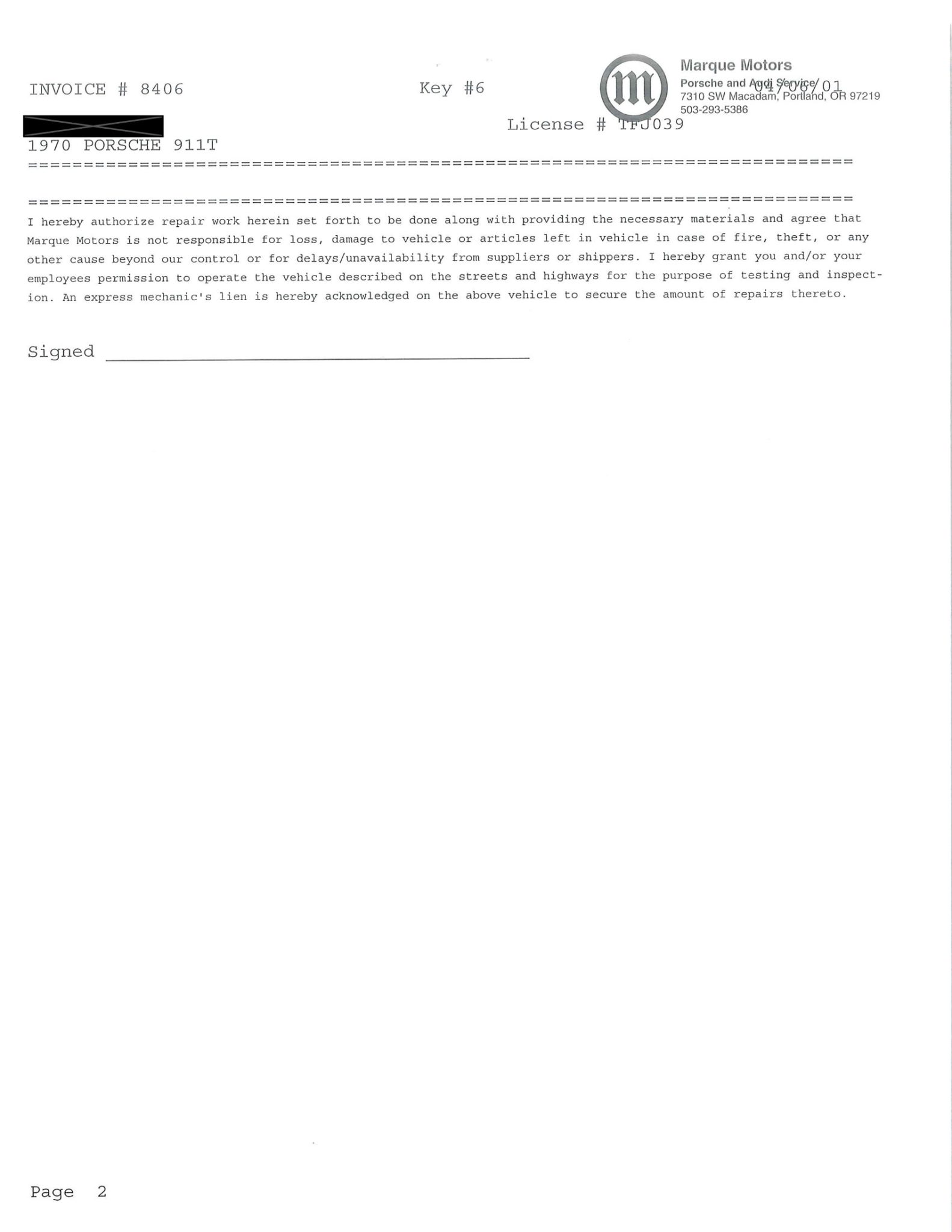 Service record