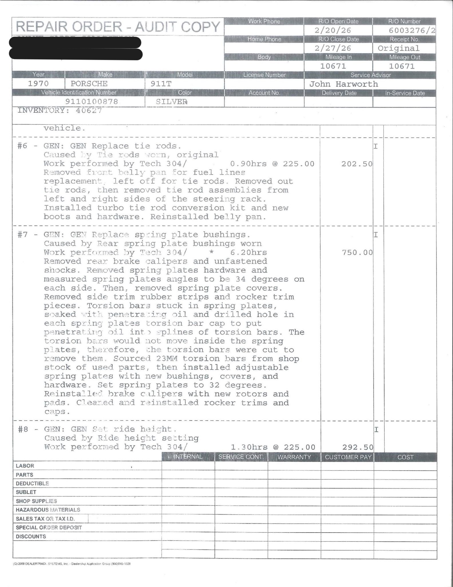 Service record