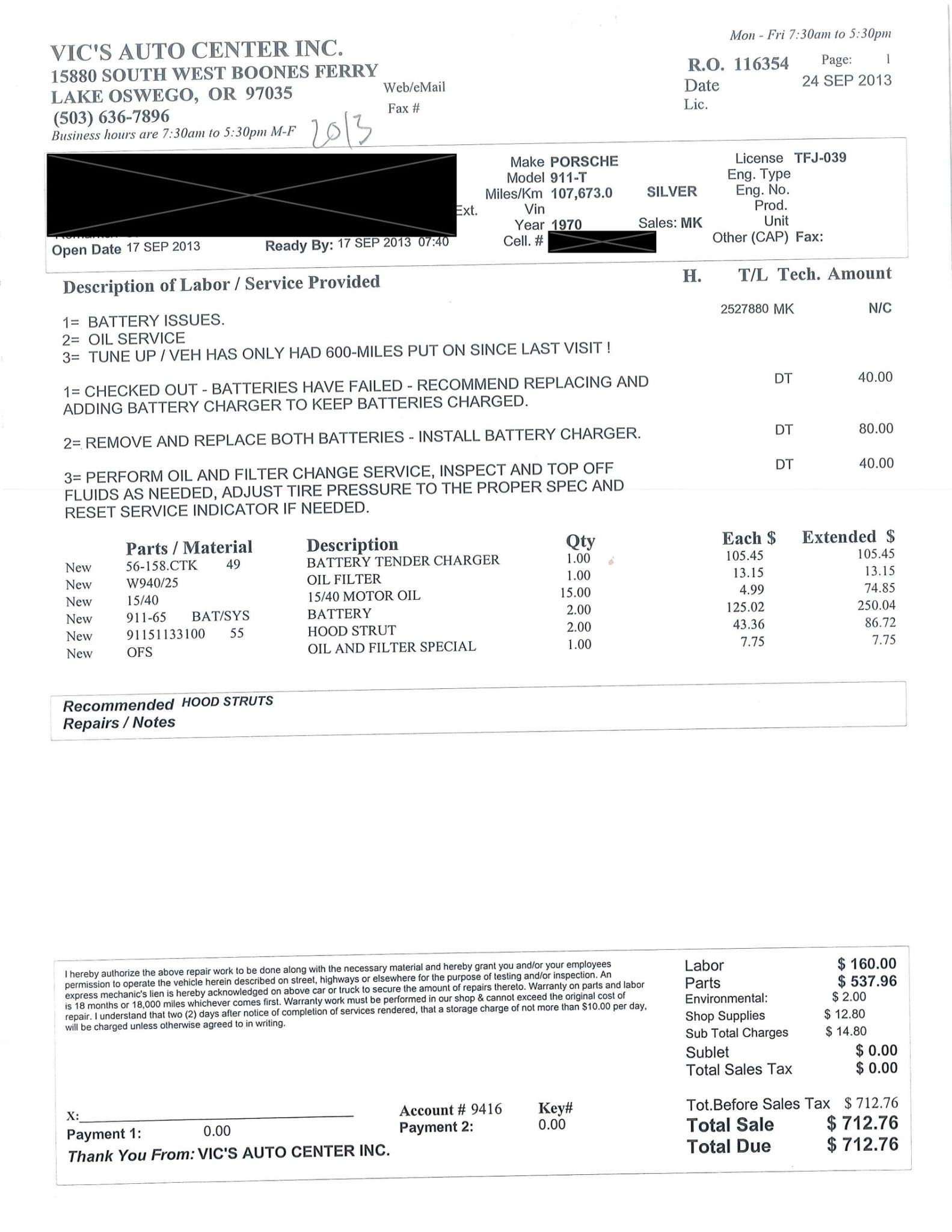 Service record