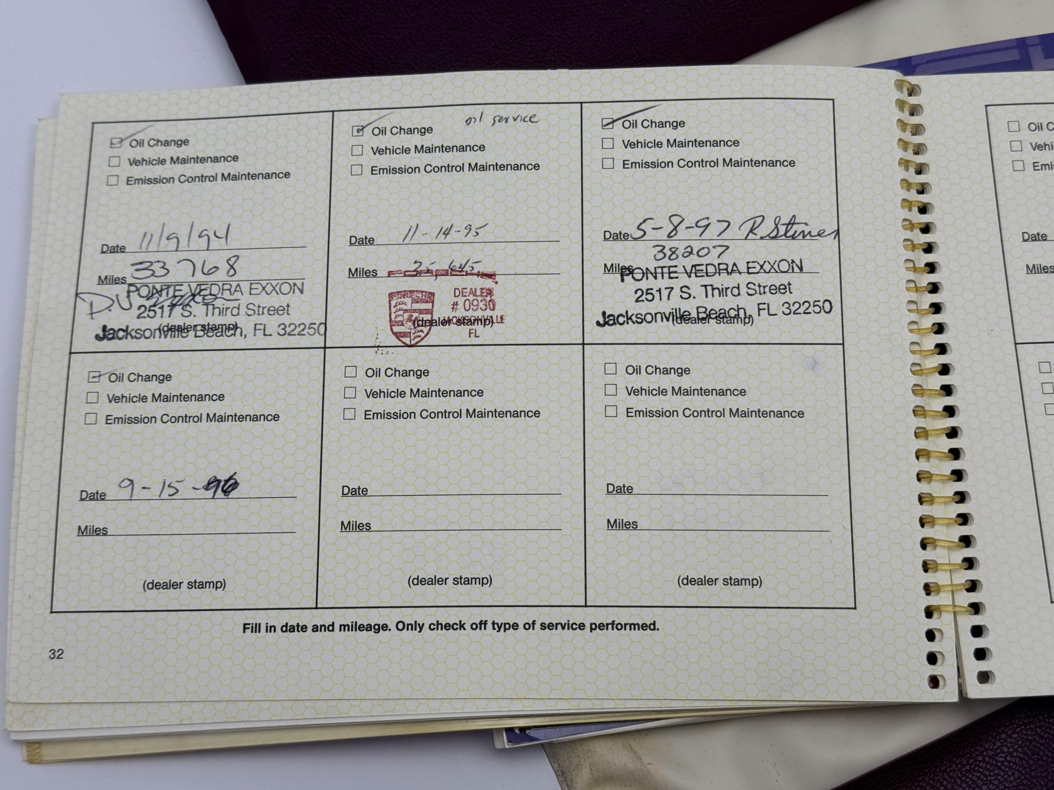 Service record