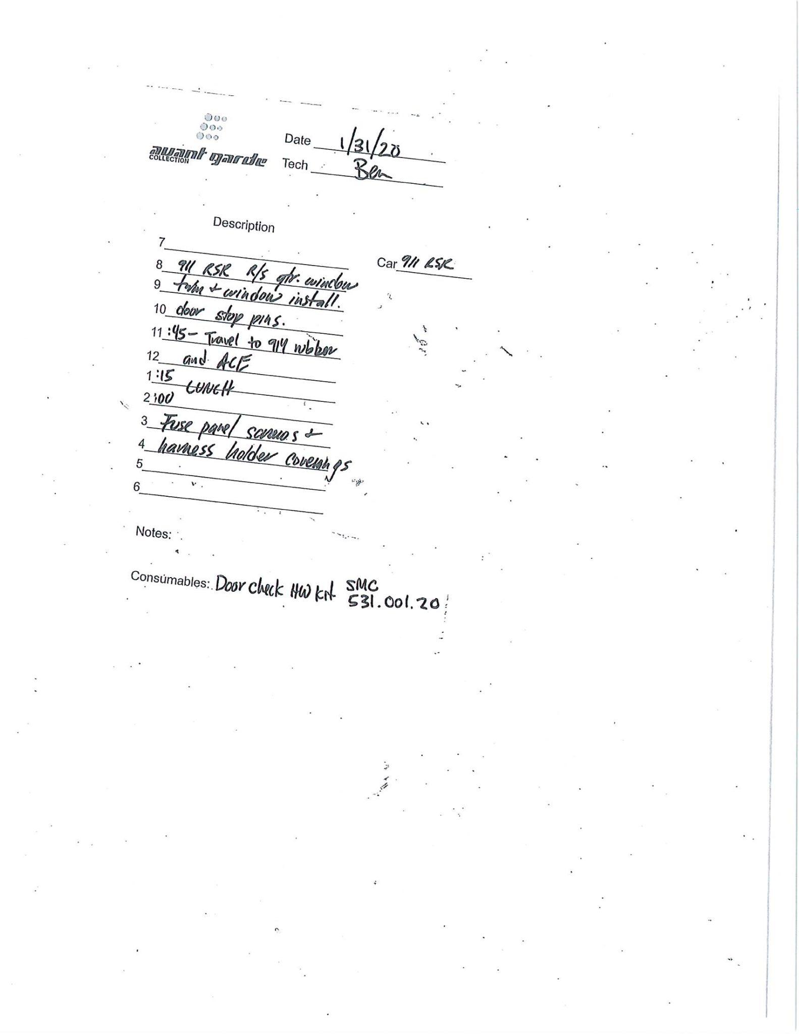 Service record