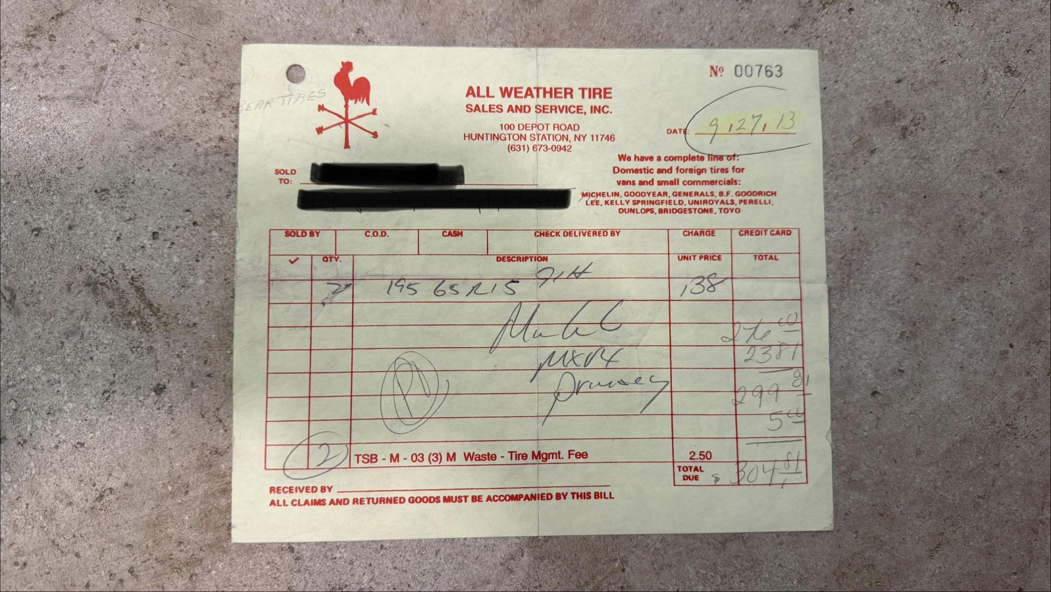Service record