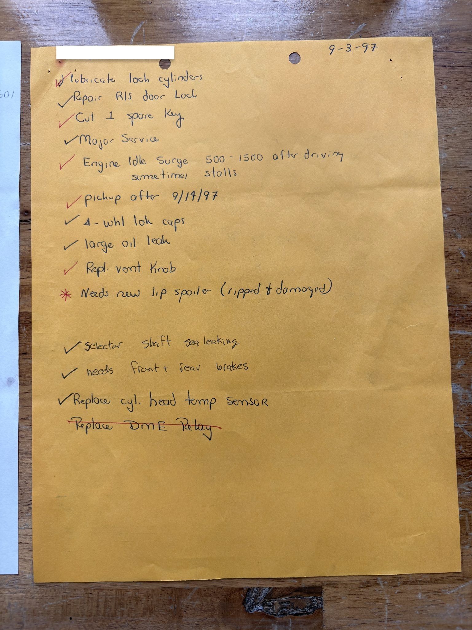 Service record