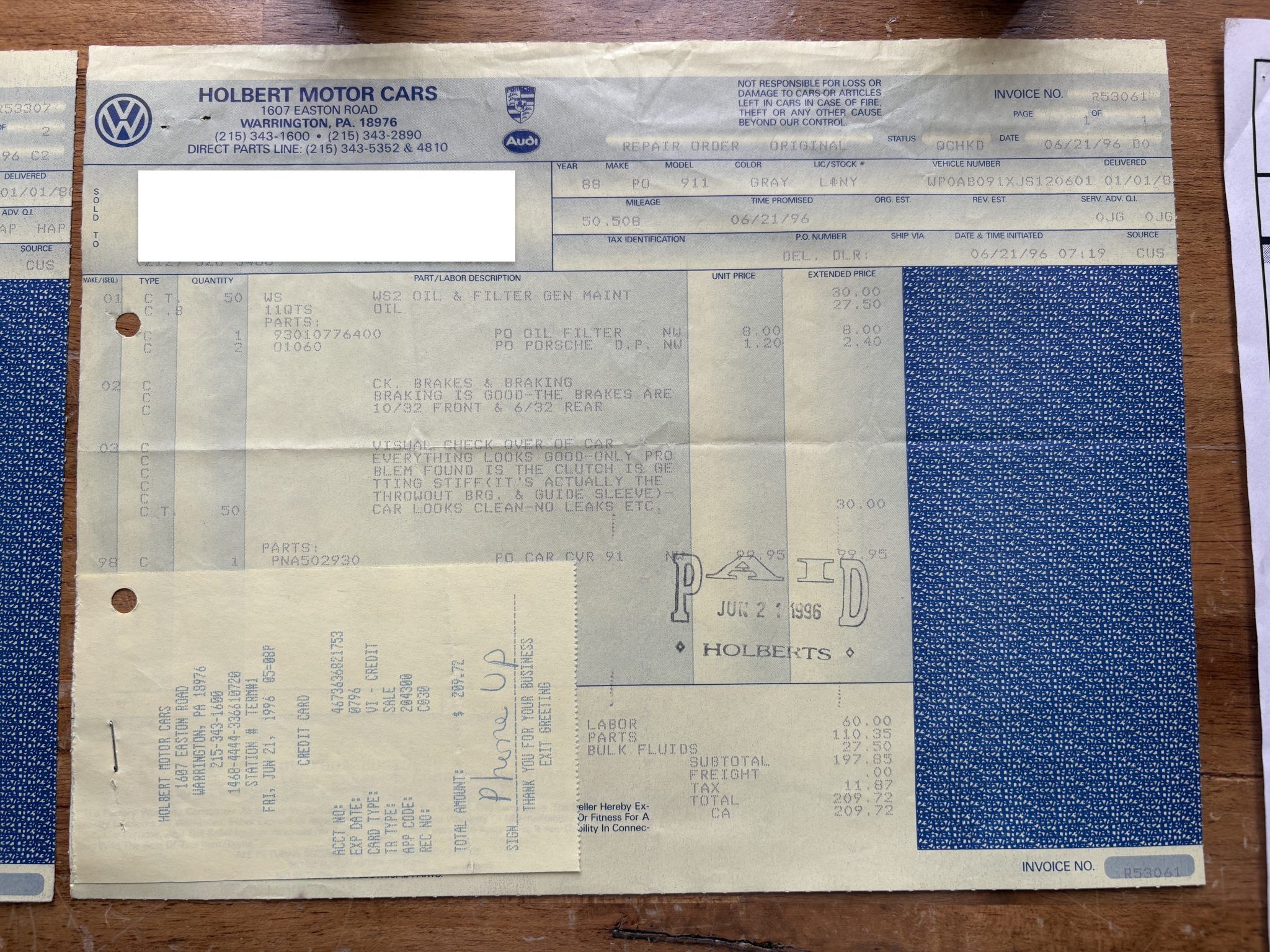 Service record