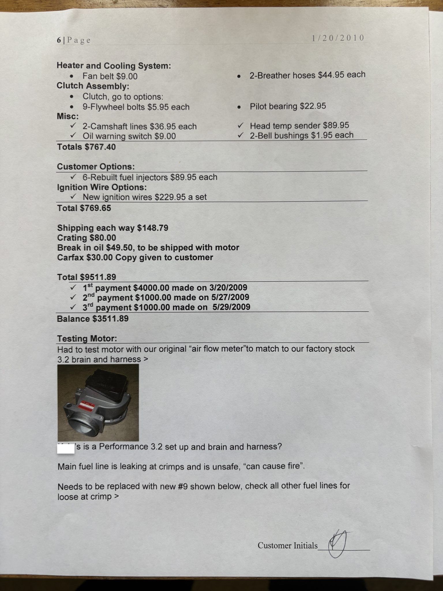 Service record