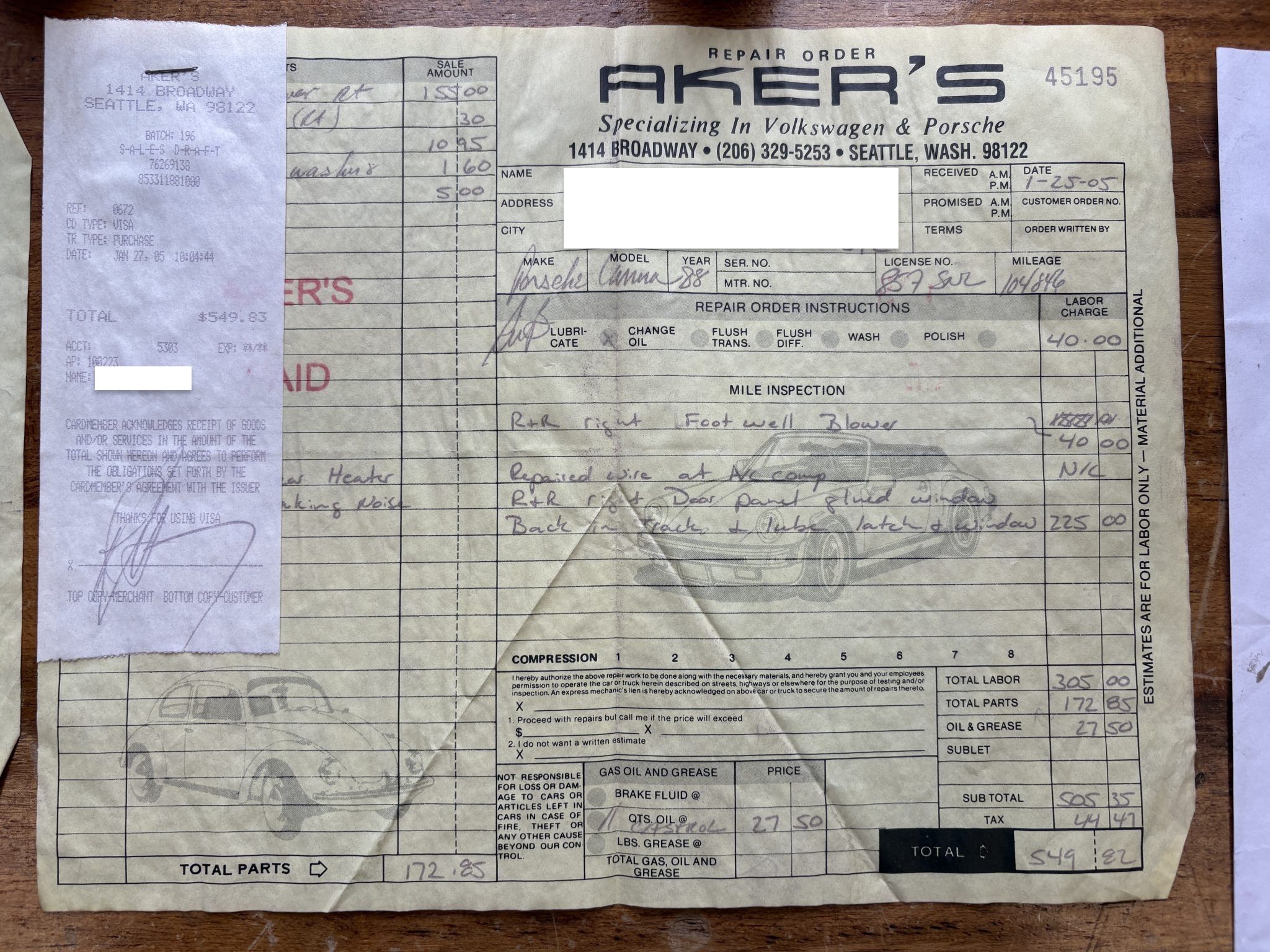 Service record