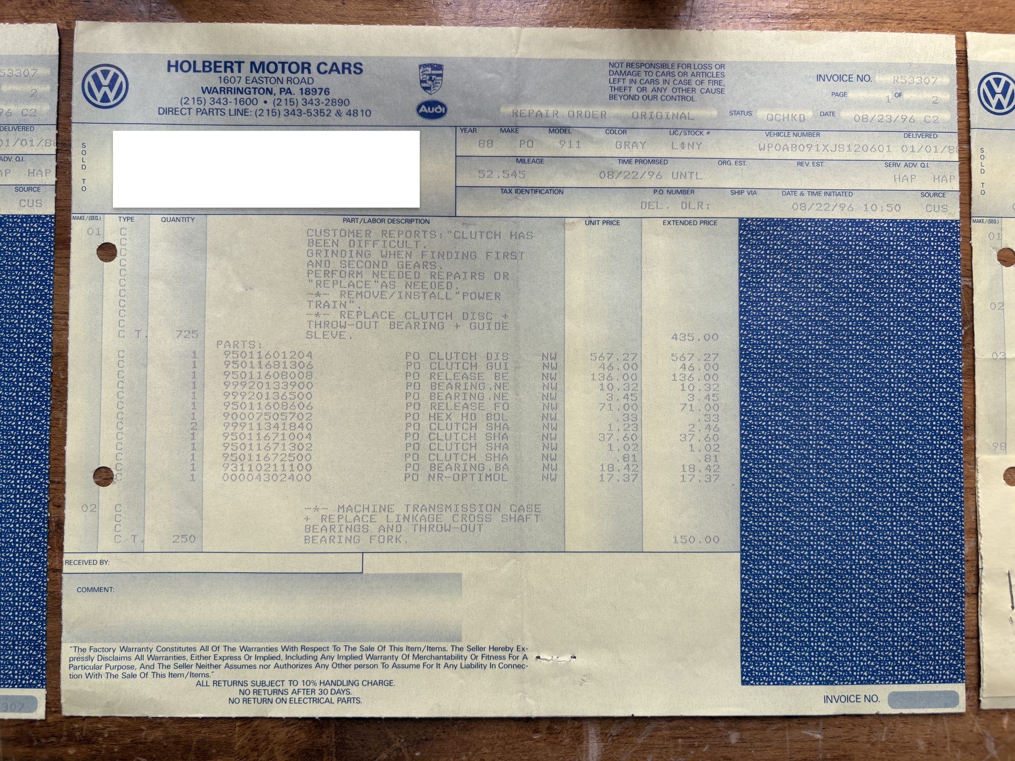 Service record