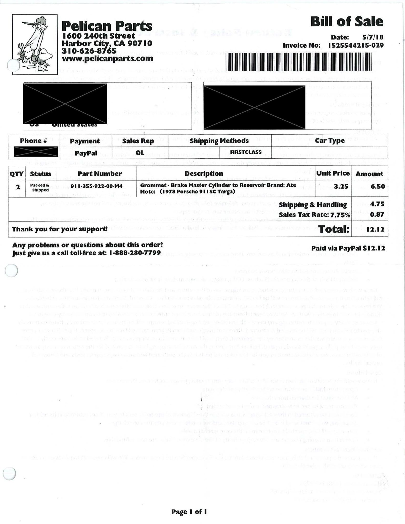 Service record