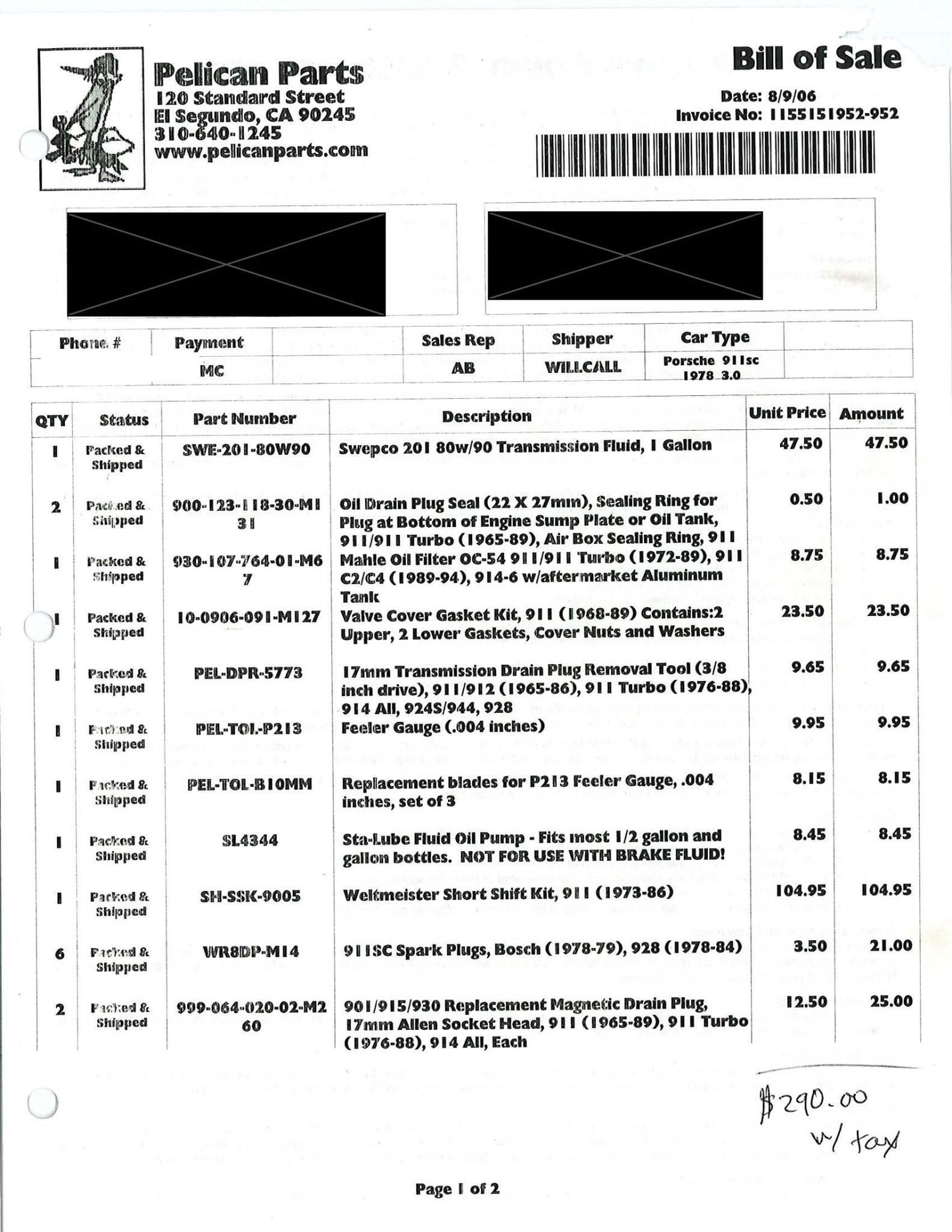 Service record