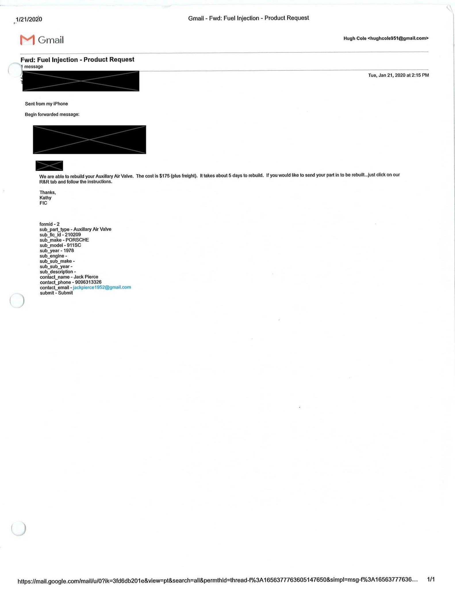 Service record